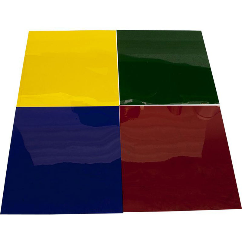 American DJ CGS-7 Pre-Cut Gel Paper, 7x7", Pack A (Red, Green, Blue & Yellow)