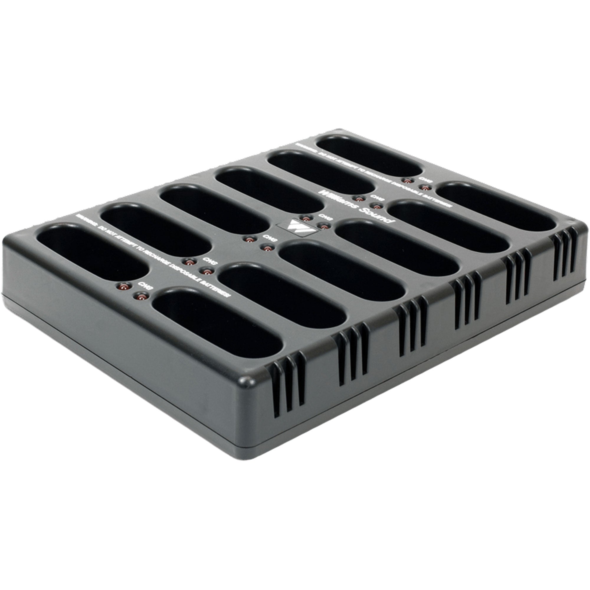 Williams AV CHG 3512 PRO 12-Bay Bodypack Battery Charger with Case