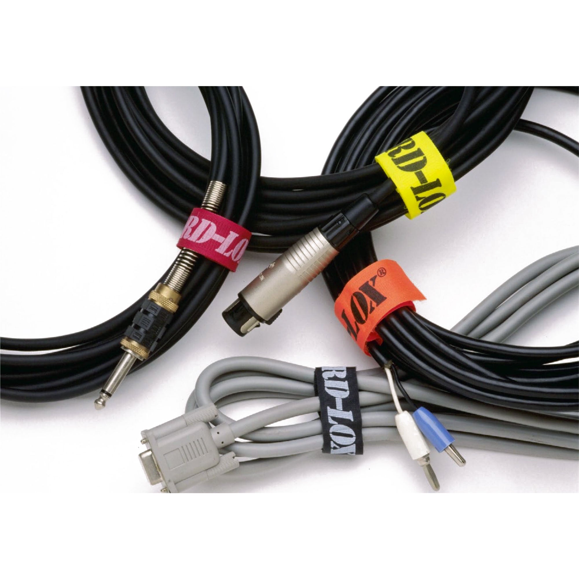 Cord-Lox 307-C Closed Loop Velcro Hook and Loop Cable Tie (1" x 7", Black)