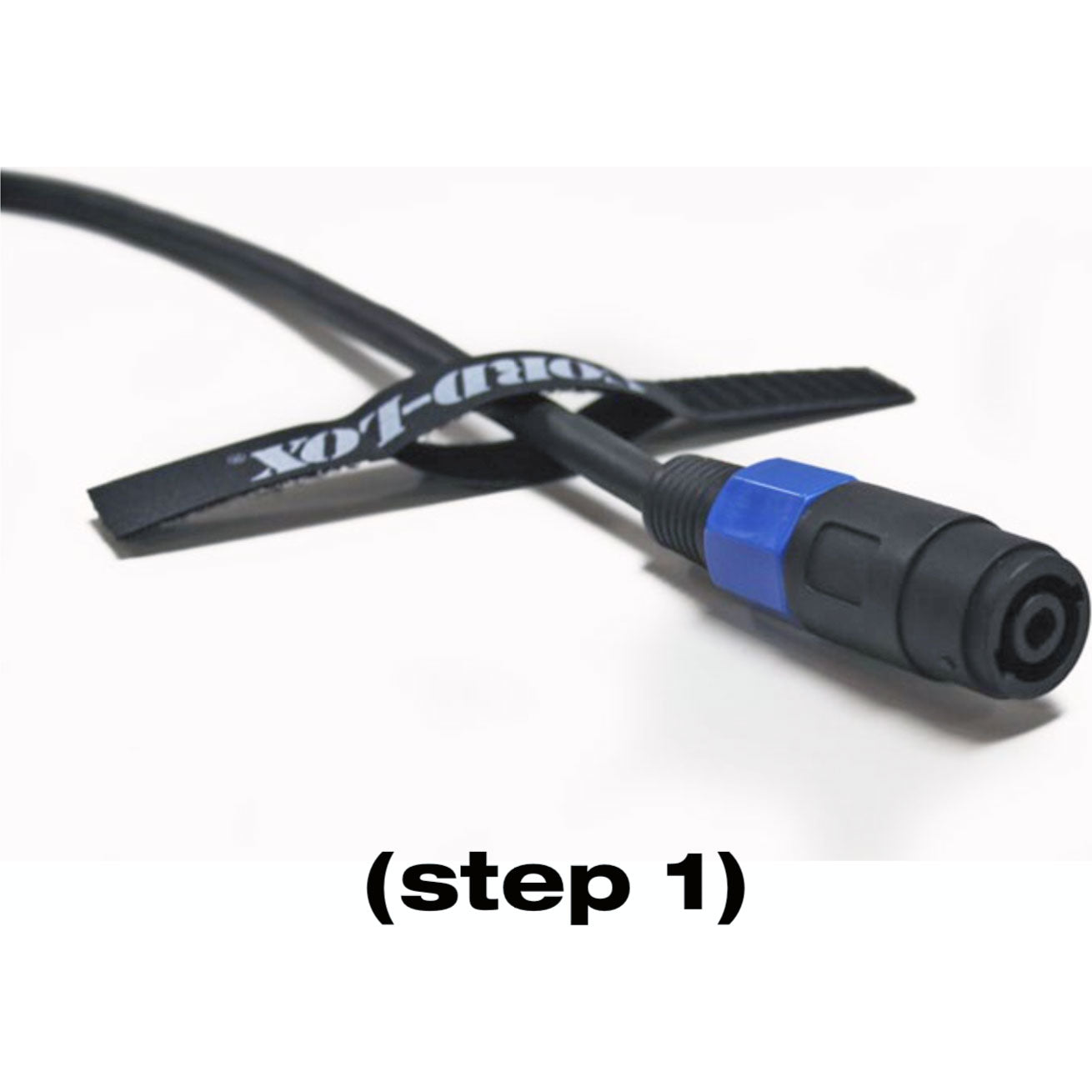 Cord-Lox 307-C Closed Loop Velcro Hook and Loop Cable Tie (1" x 7", Black)