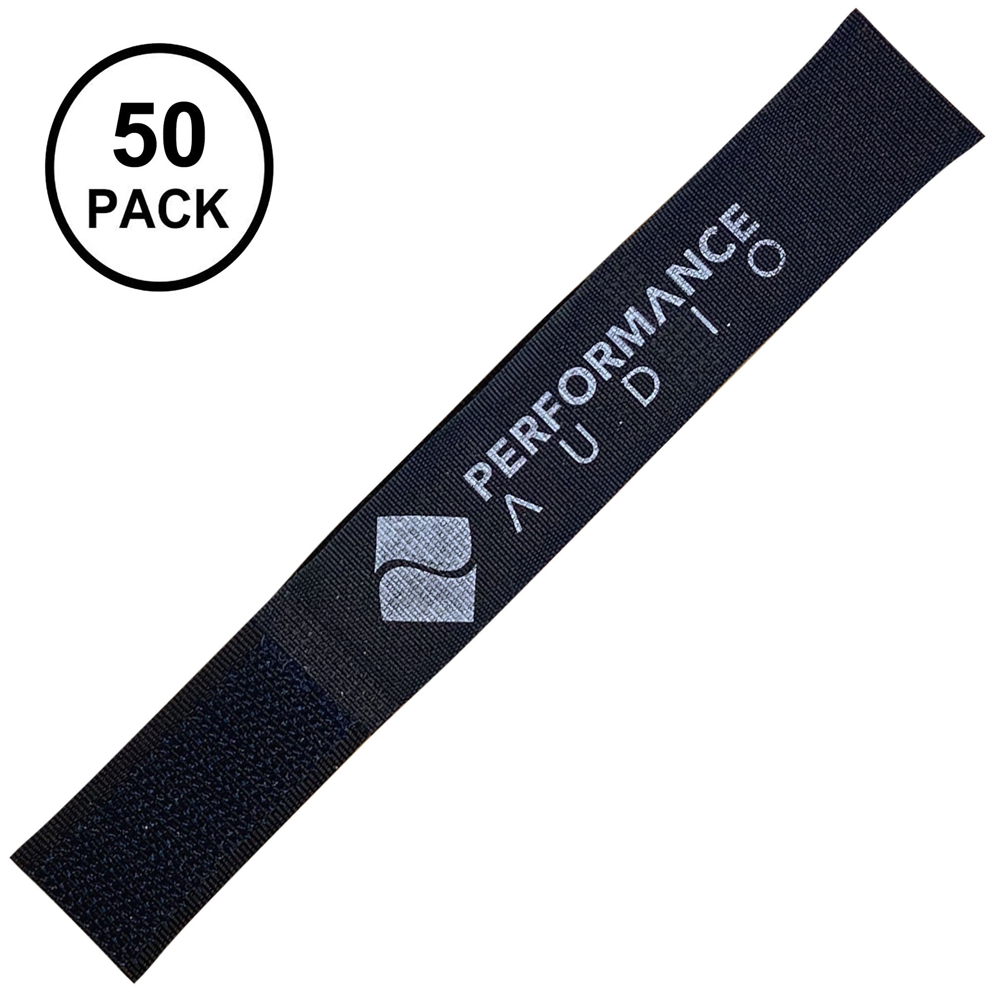 Cord-Lox 307-C Closed Loop Velcro Hook and Loop Cable Ties (1" x 7", Navy Blue, 50 Pack)