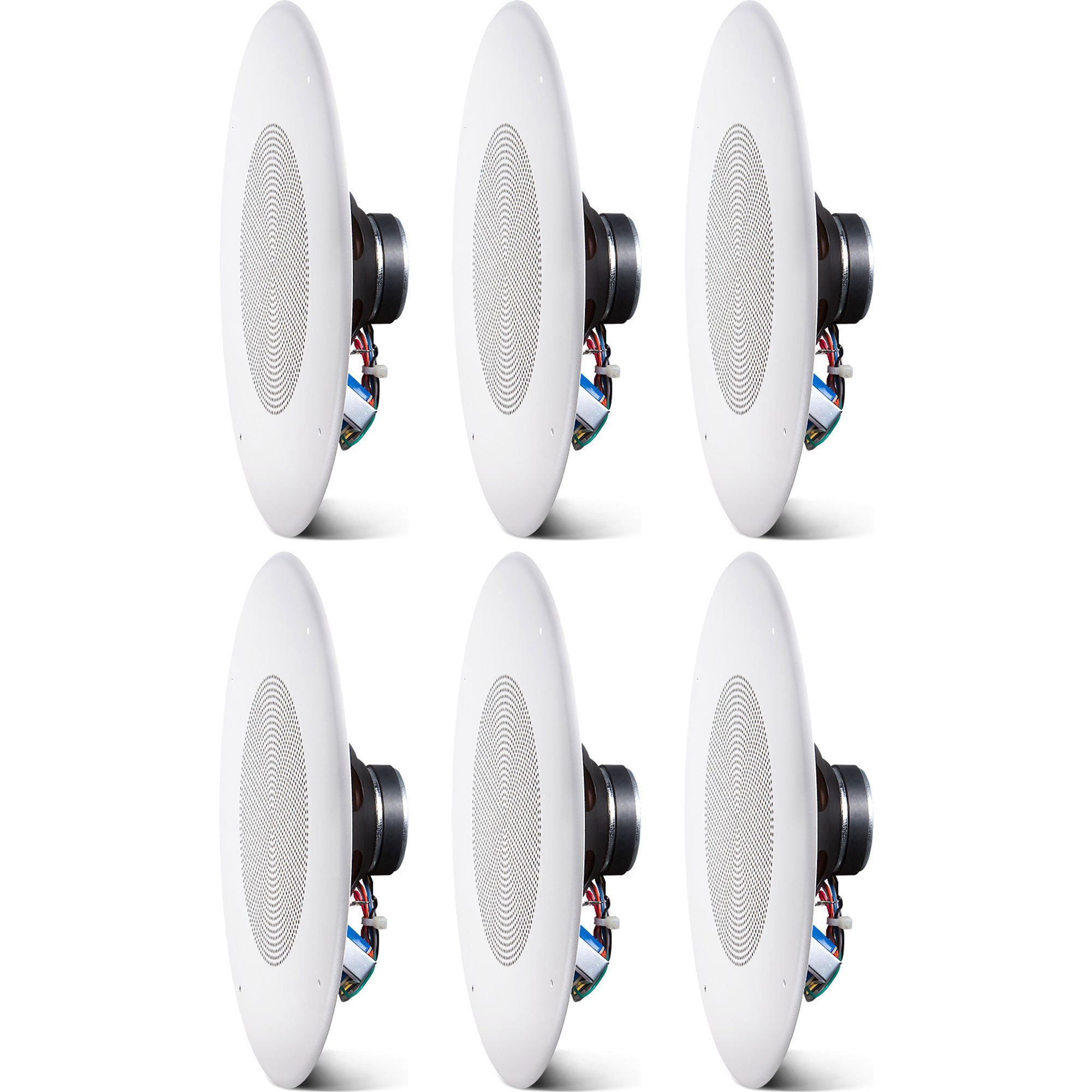JBL CSS8018 8" 10W Commercial Series Multi-Tap Ceiling Speaker (White, 6 Pack)