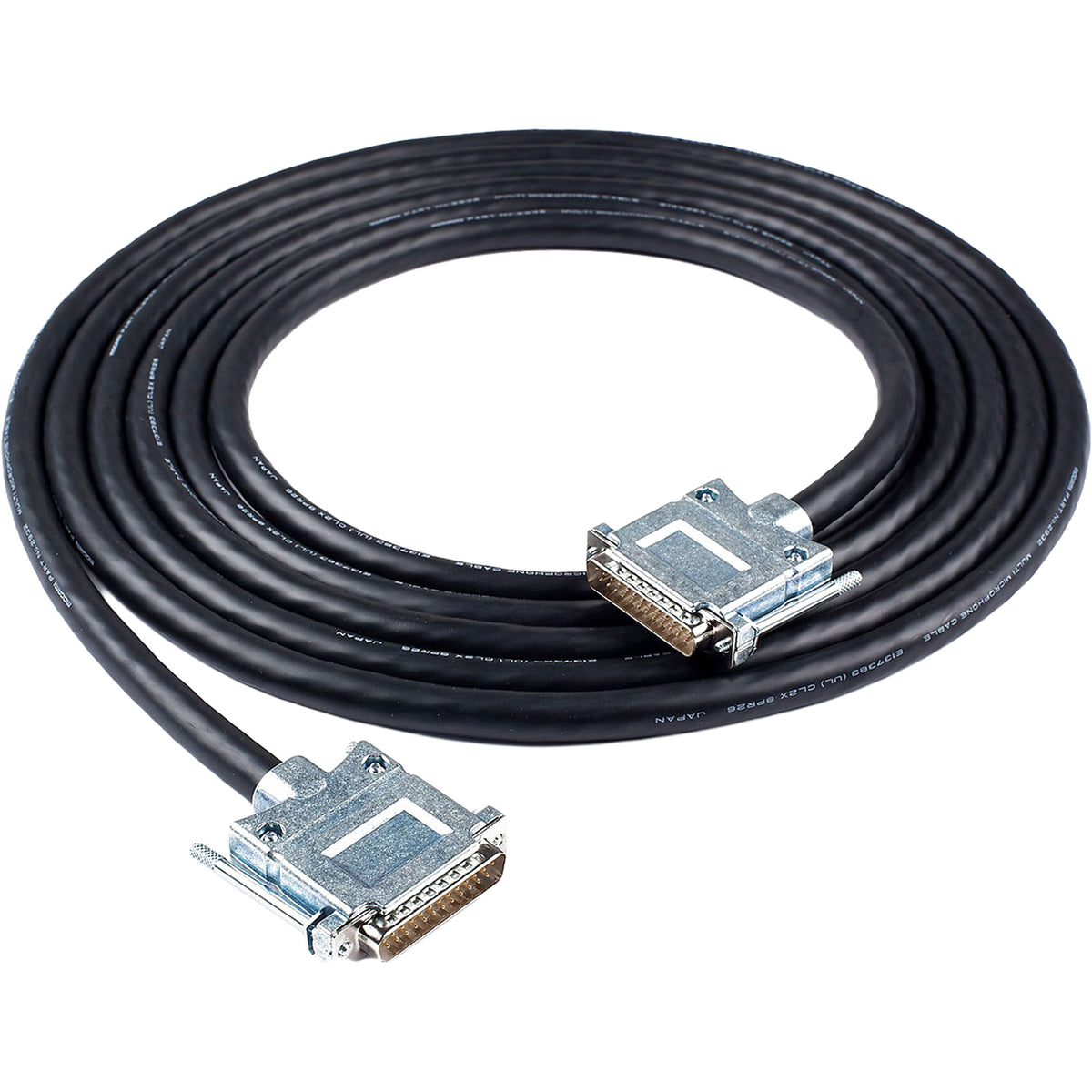 Custom Cables 8-Channel Audio Snake Made from Mogami W2932 & Pro Connectors (DB25 to DB25)