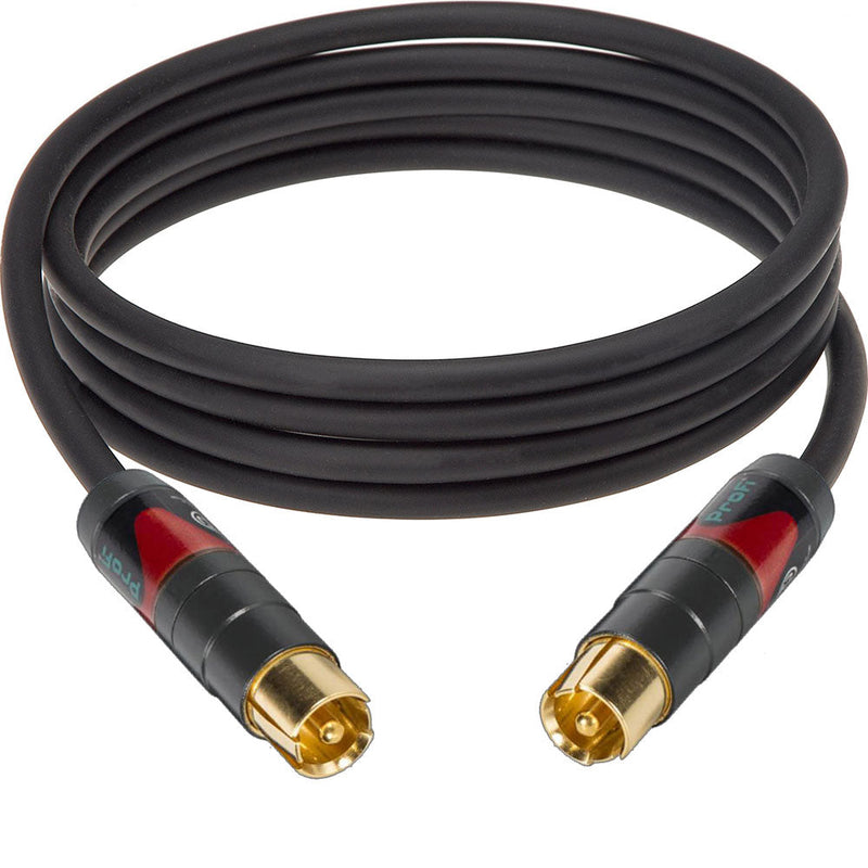 Custom Cables Single RCA-RCA Analog Audio Cable Made from Canare LV-61S & Premium Connectors