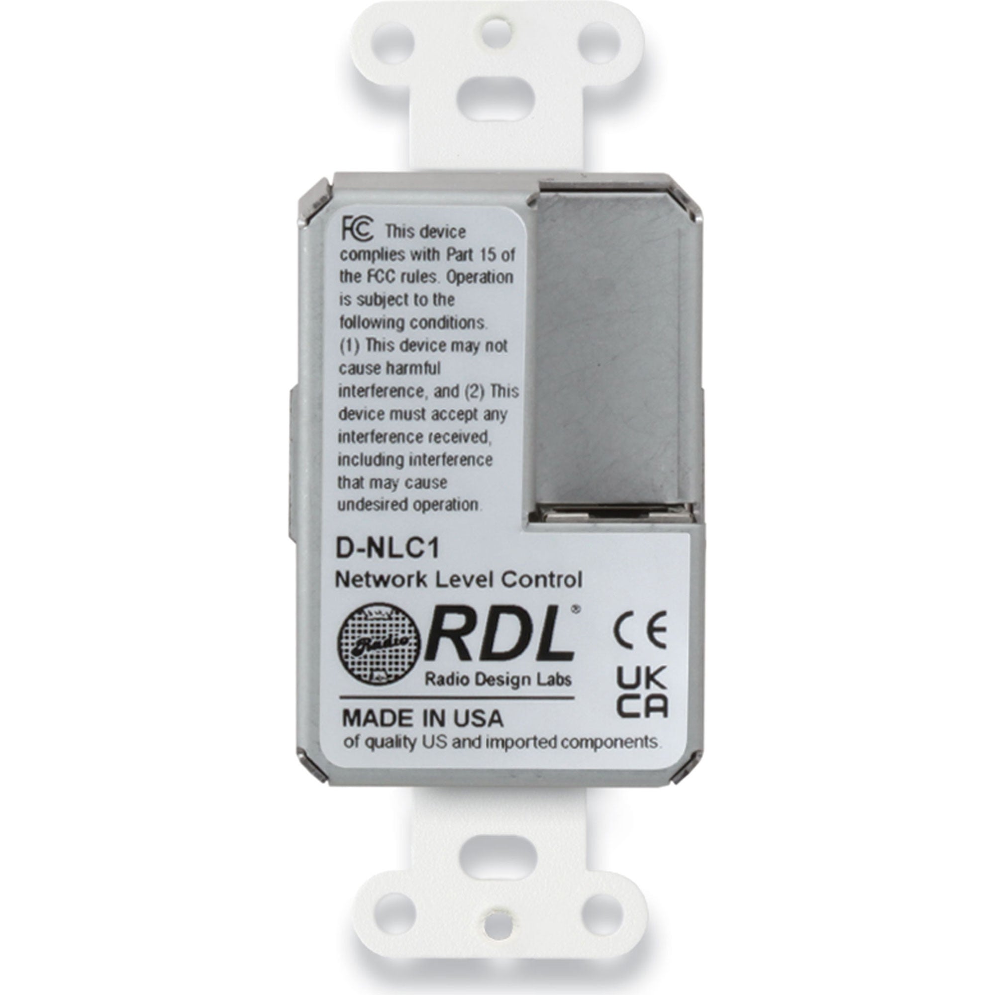 RDL D-NLC1 Network Remote Control with LEDS - Dante (White)