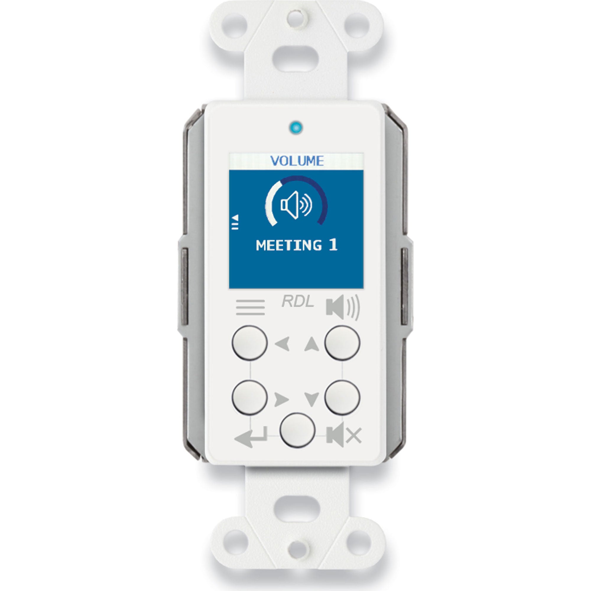 RDL D-NMC1 Network Remote Control with Screen - Dante (White)
