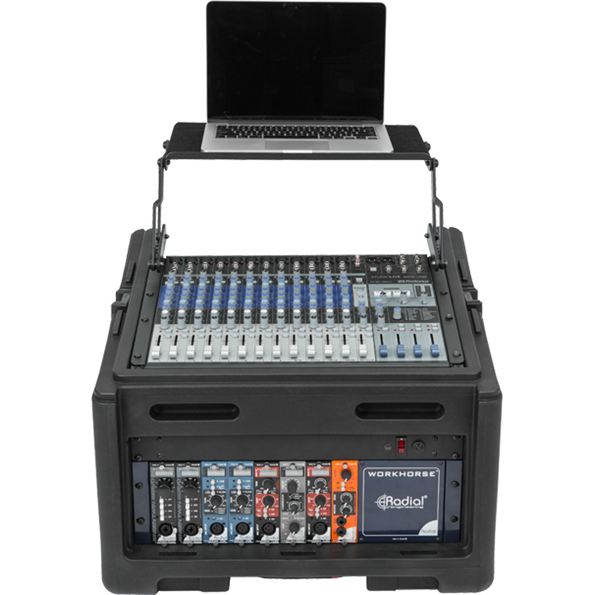 SKB 1SKB-R104W 10x4 Compact Rolling Rack Case (10U x 4U)
