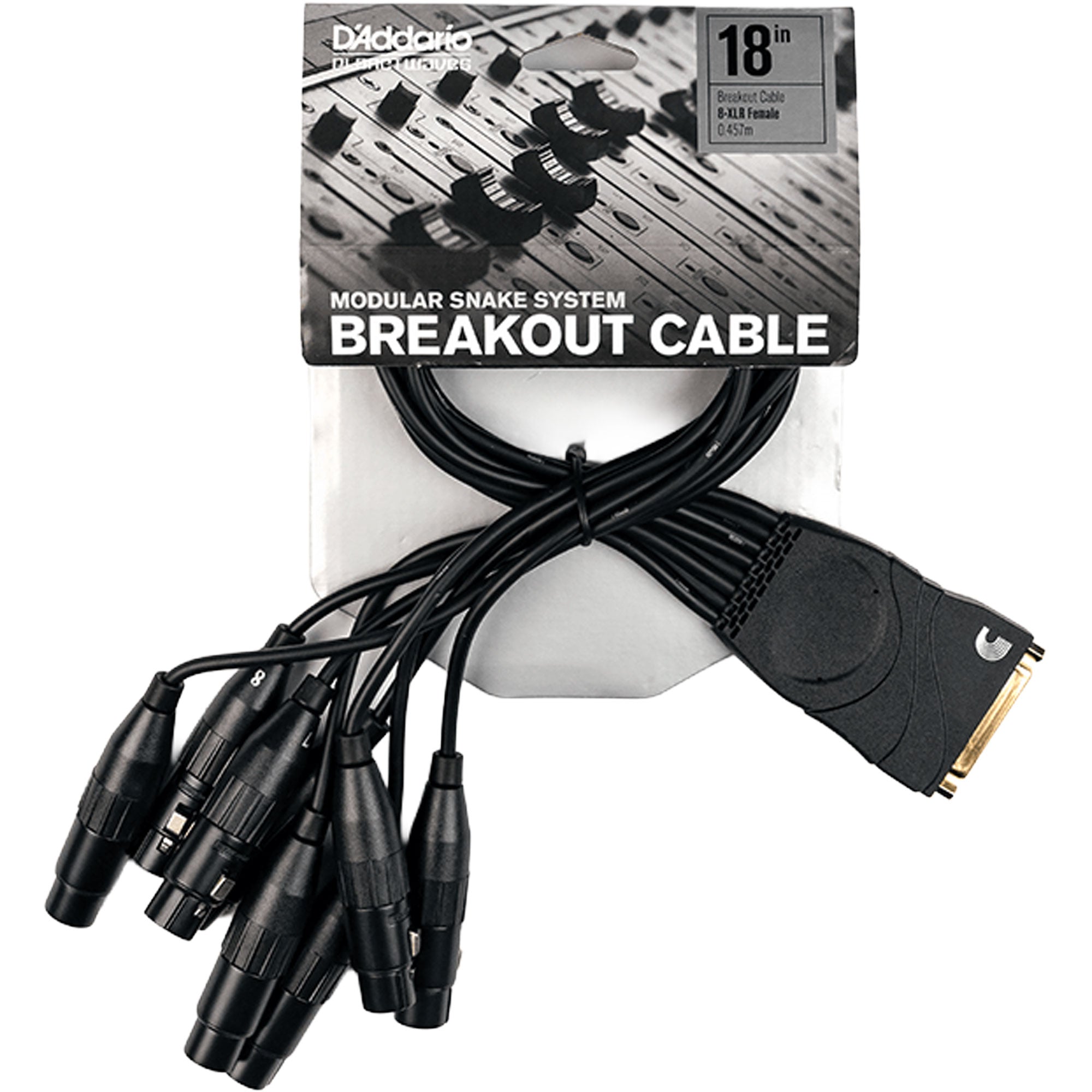 D'Addario PW-XLRFB-01 Modular Snake System Breakout Cable (DB25 Female - XLR Female)