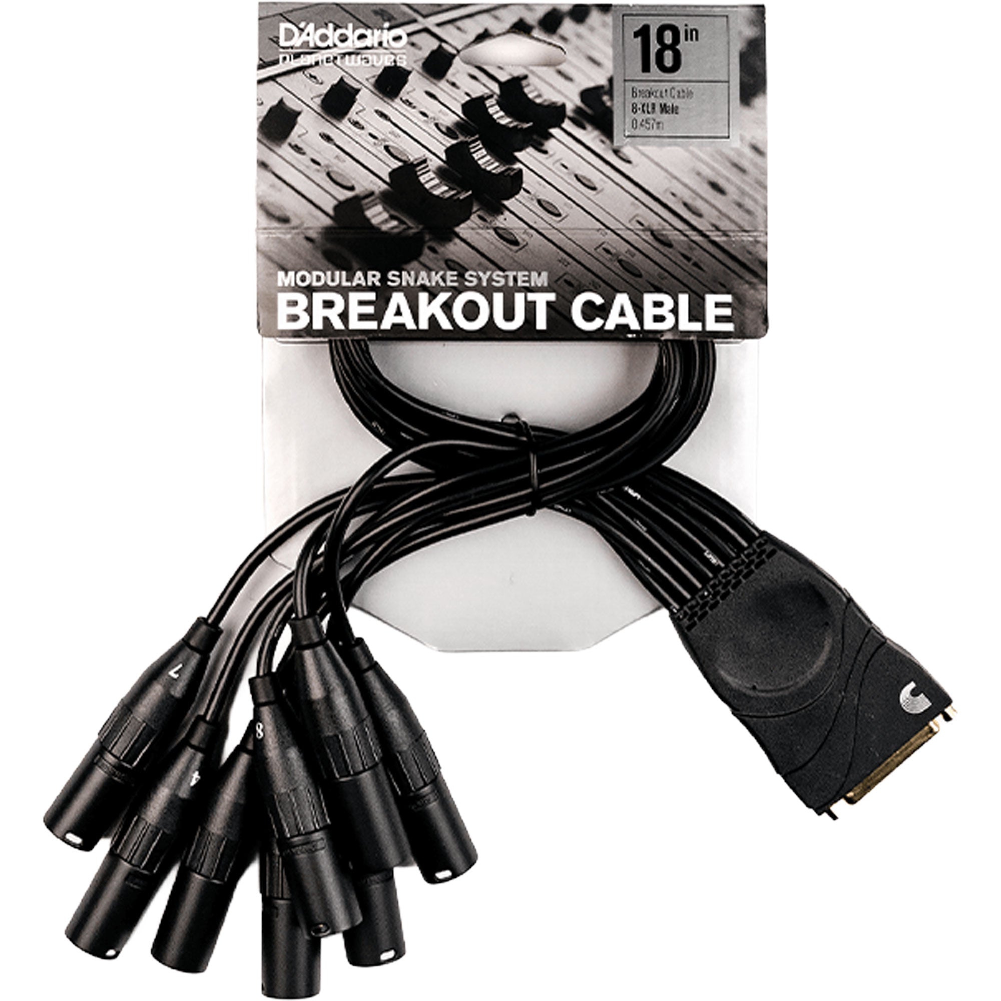 D'Addario PW-XLRMB-01 Modular Snake System Breakout Cable (DB25 Female - XLR Male)