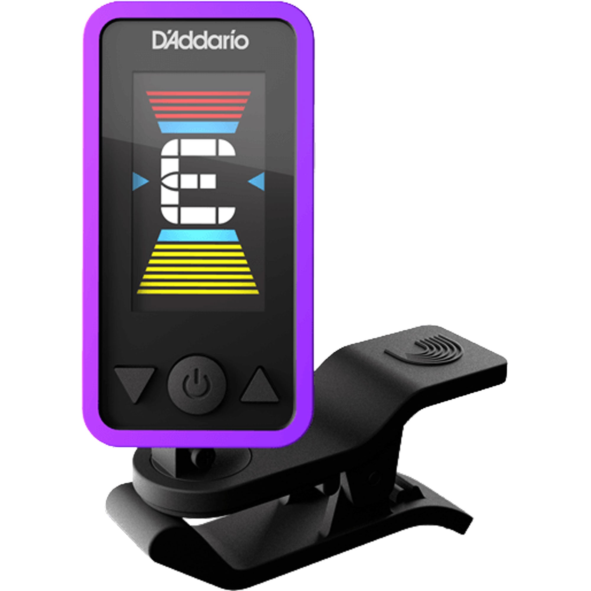 D'Addario PW-CT-17PR Eclipse Tuner Chromatic Headstock Tuner (Purple)