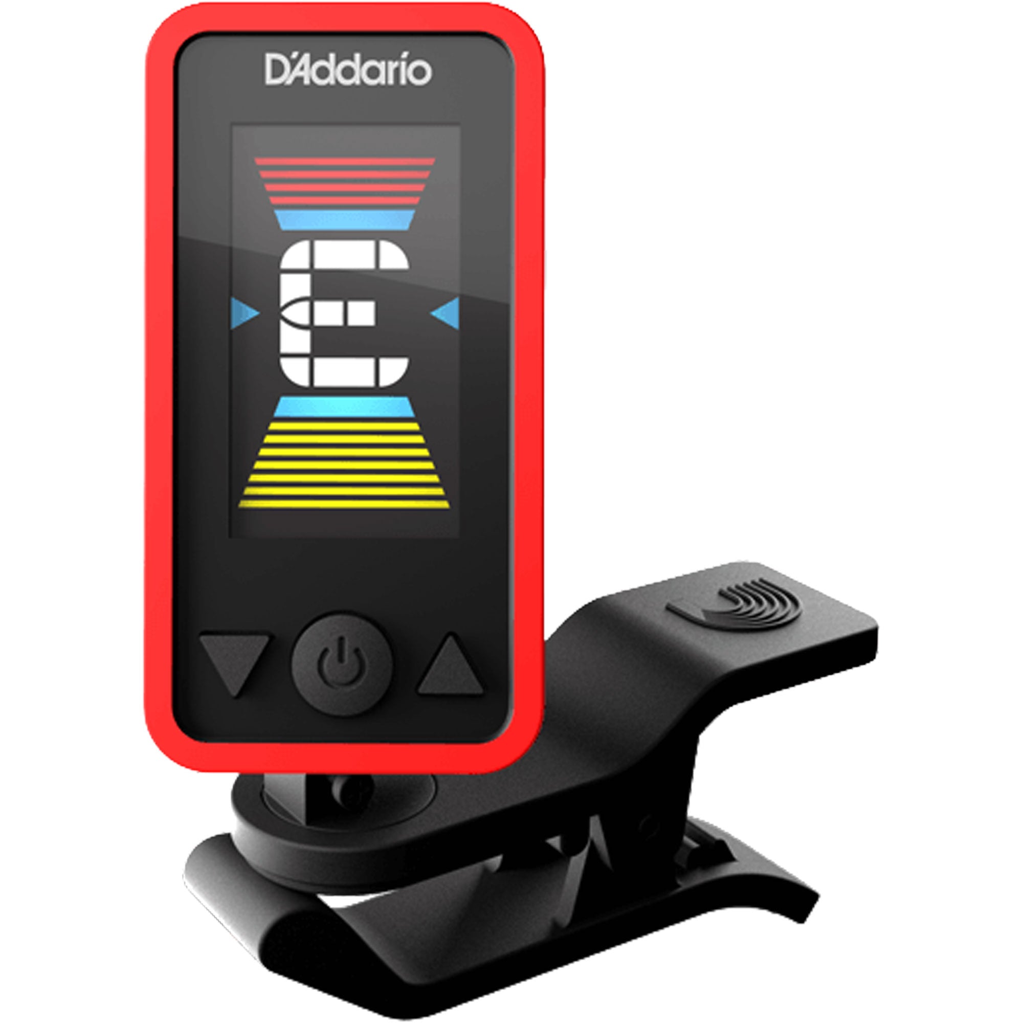 D'Addario PW-CT-17RD Eclipse Tuner Chromatic Headstock Tuner (Red)