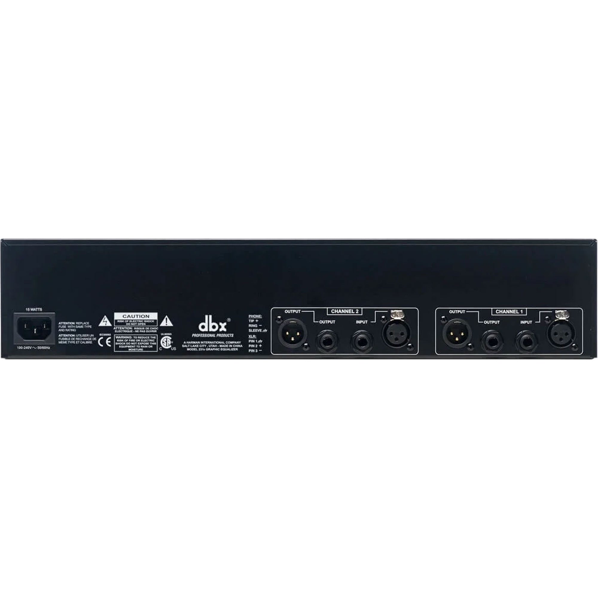 dbx 231s Dual Channel 31-Band Equalizer Image 3