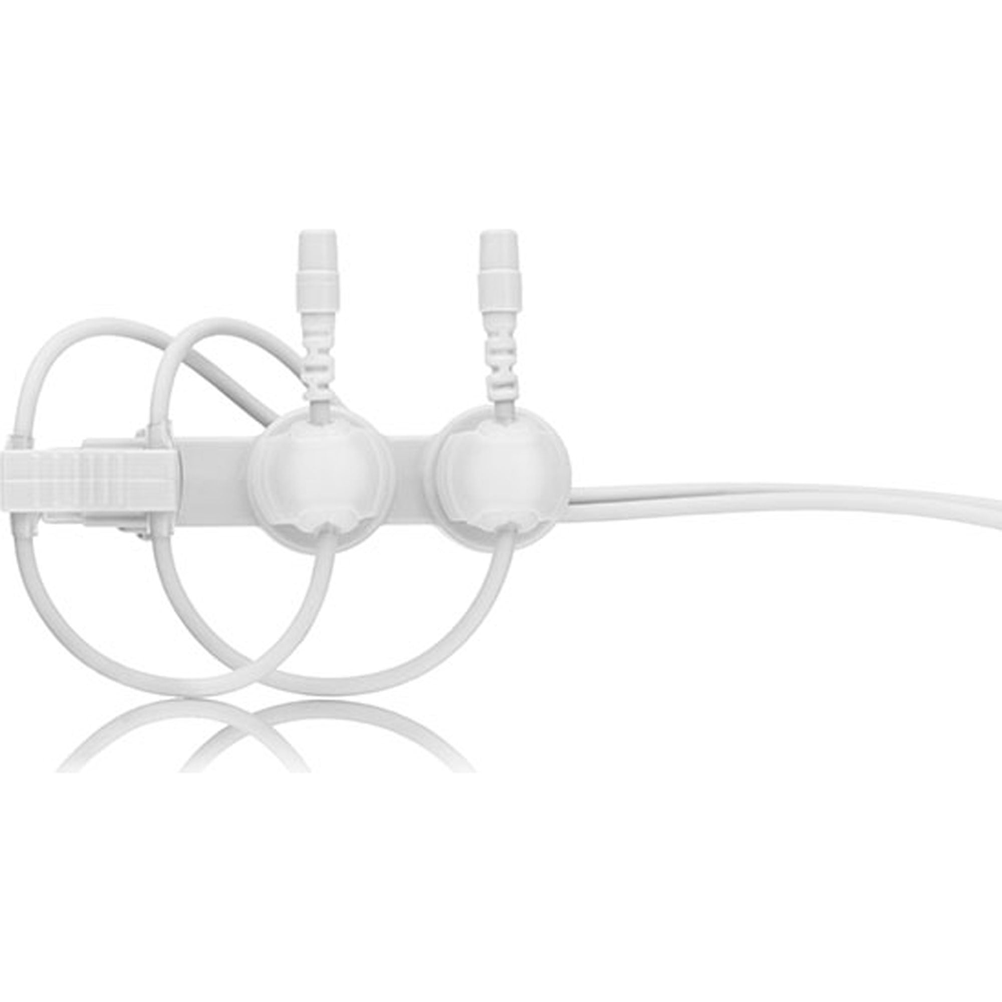 Countryman Double Isolation Clip for Lavalier Microphones (White)