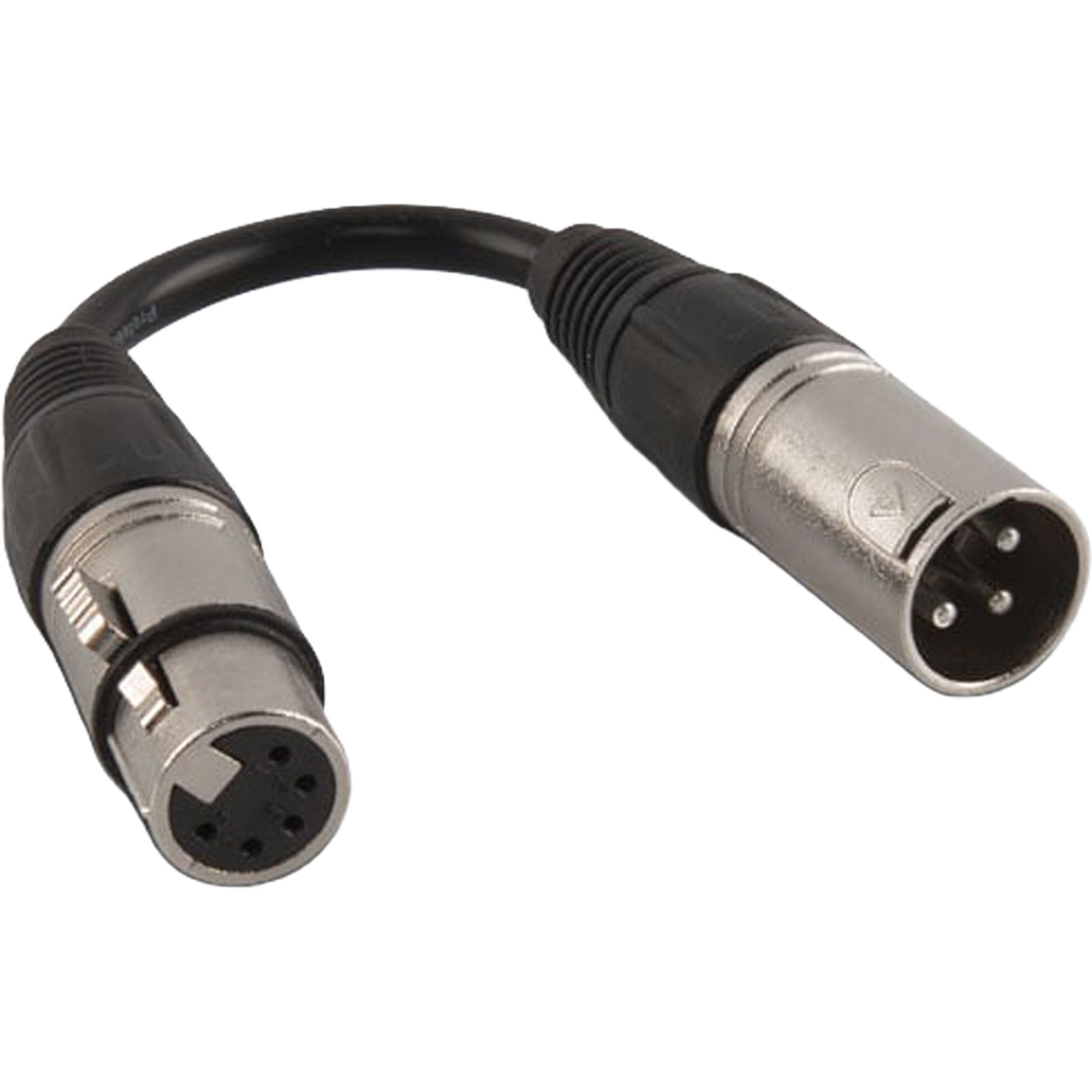 Chauvet DJ DMX5F3M 5-Pin Female to 3-Pin Male DMX Cable (6") Image 1