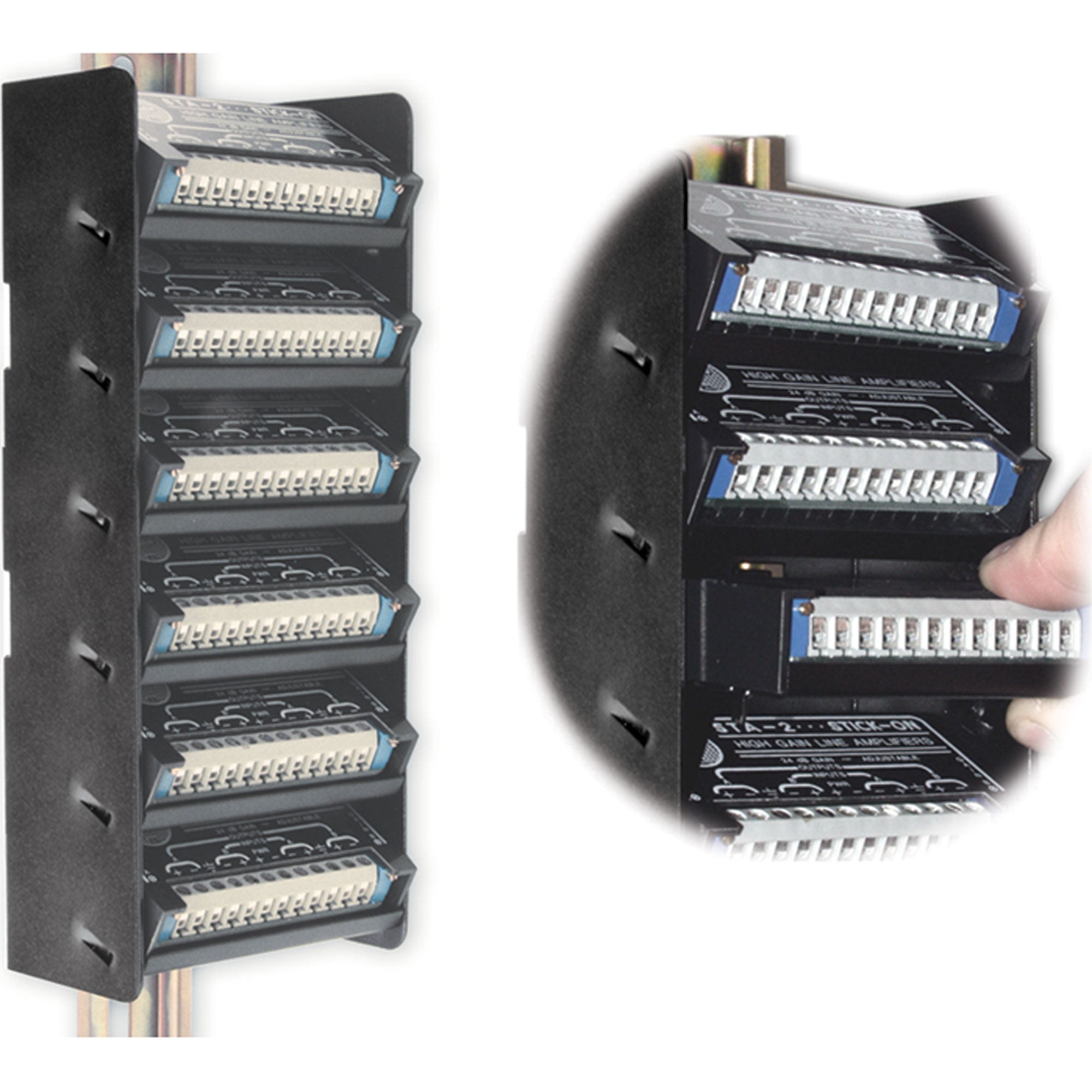 RDL DRA-35S6 Stick-On Din Rail Adapter (6 Modules)