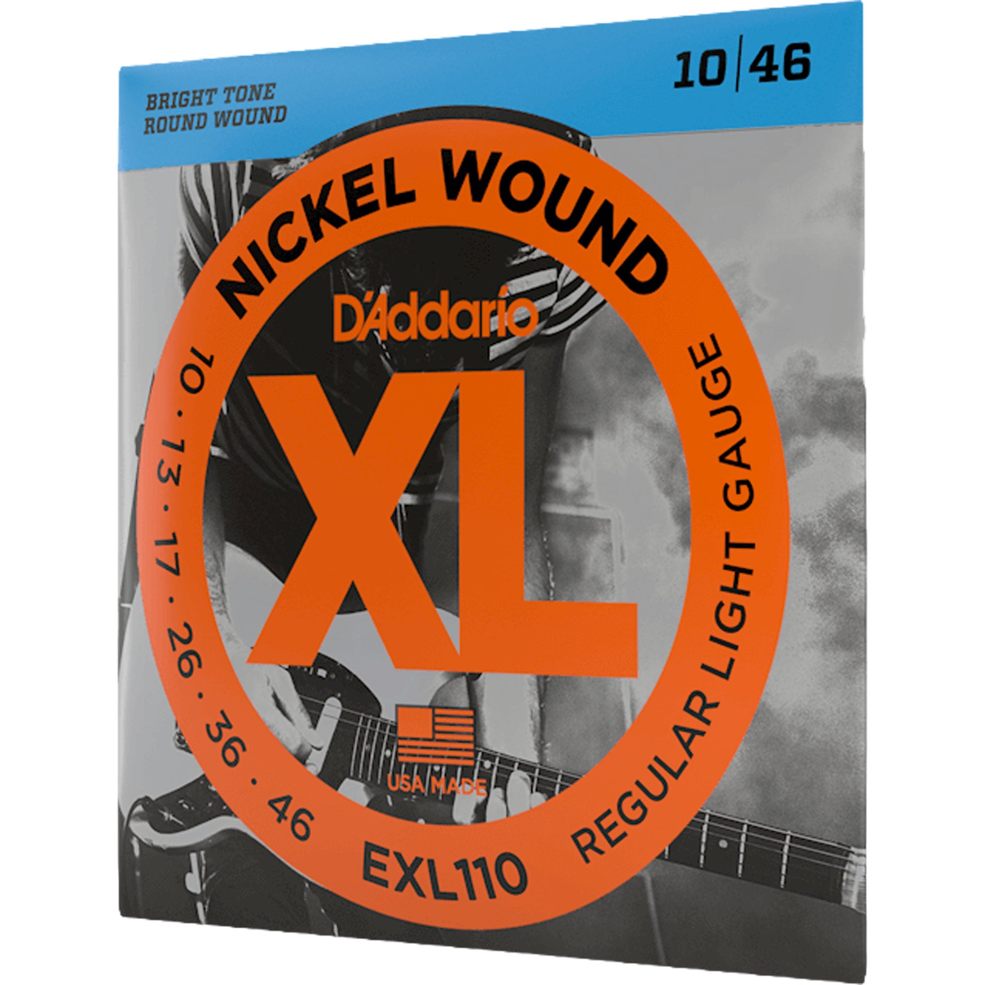 D'Addario EXL110 Regular Light, XL Nickel Wound Electric Guitar Strings (10-46)