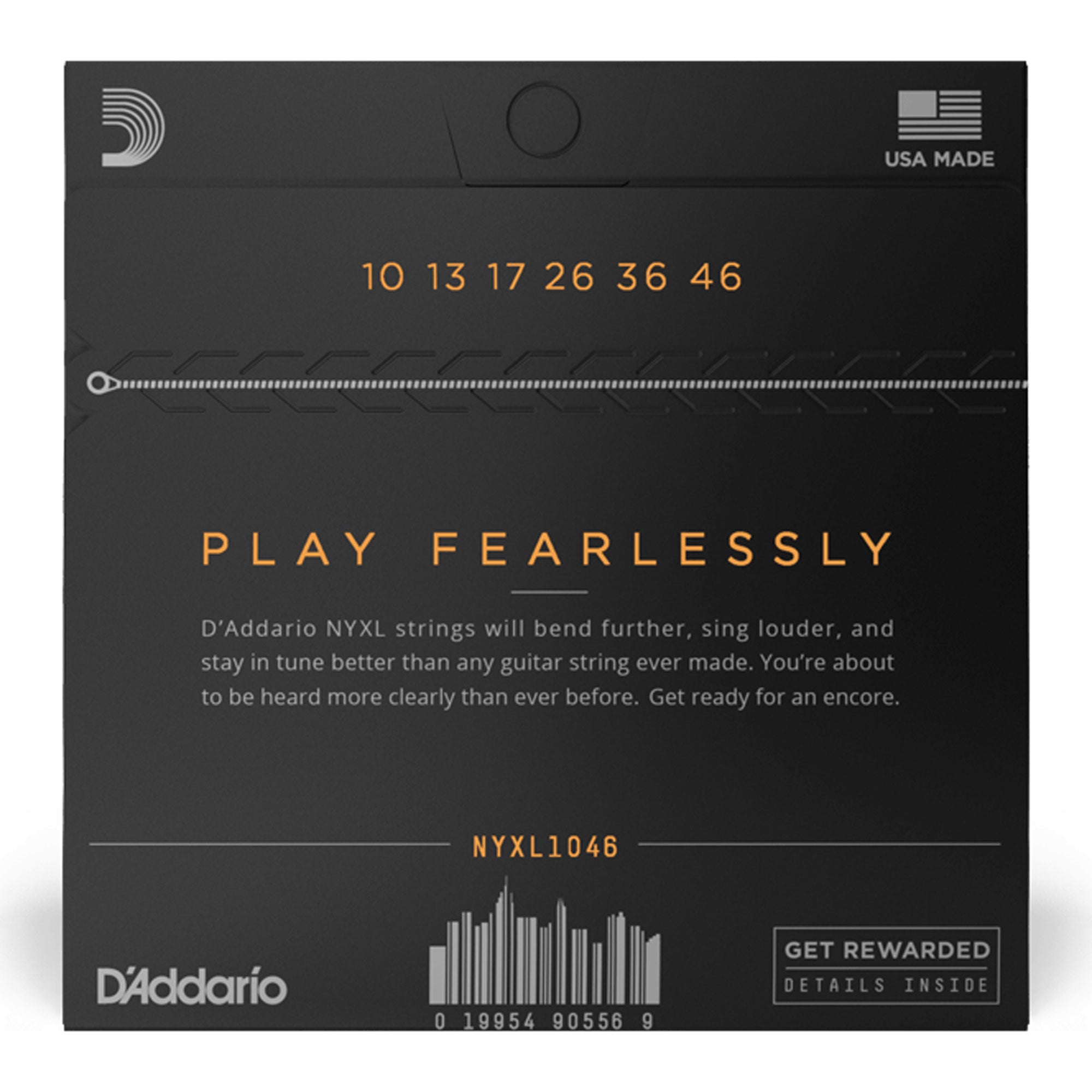 D'Addario NYXL1046 Regular Light Nickel Wound Electric Guitar Strings (6-String Set, 10-46)