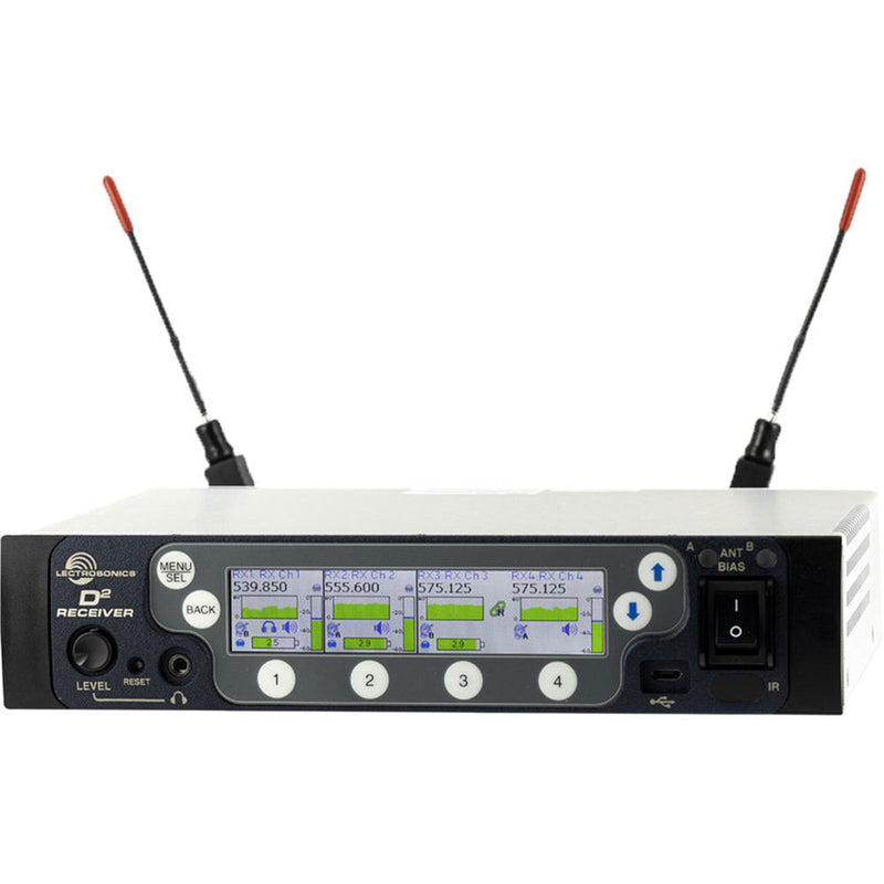 Lectrosonics DSQD 4-Channel Digital Wireless Receiver (AES3)