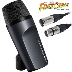 Sennheiser e 602-II Cardioid Dynamic Instrument Microphone with FREE 20' XLR Cable Image 1