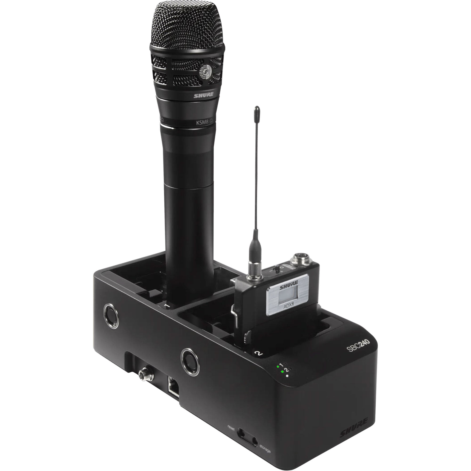 Shure SBC240-US Two-Bay, Networked Docking Charger with Power Supply