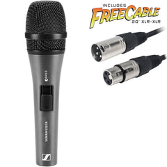 Sennheiser e 845-S Handheld Supercardioid Dynamic Vocal Mic with On/Off Switch & FREE 20' XLR Cable Image 1