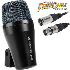 Sennheiser e 902 Cardioid Dynamic Kick Drum Microphone with FREE 20' XLR Cable Image 1