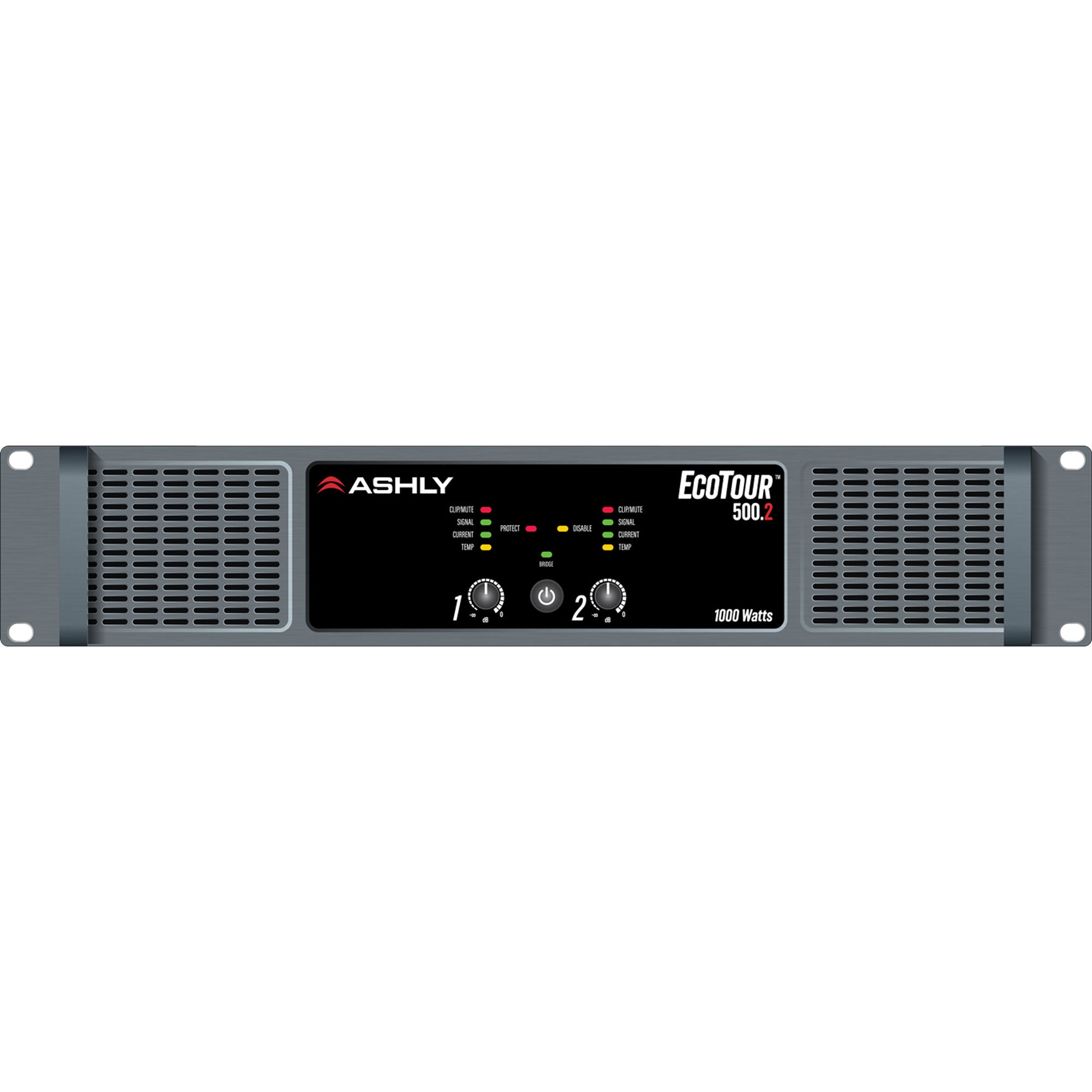 Ashly EcoTour 500.2 High-Efficiency 2-Channel 1000W Touring Power Amplifier