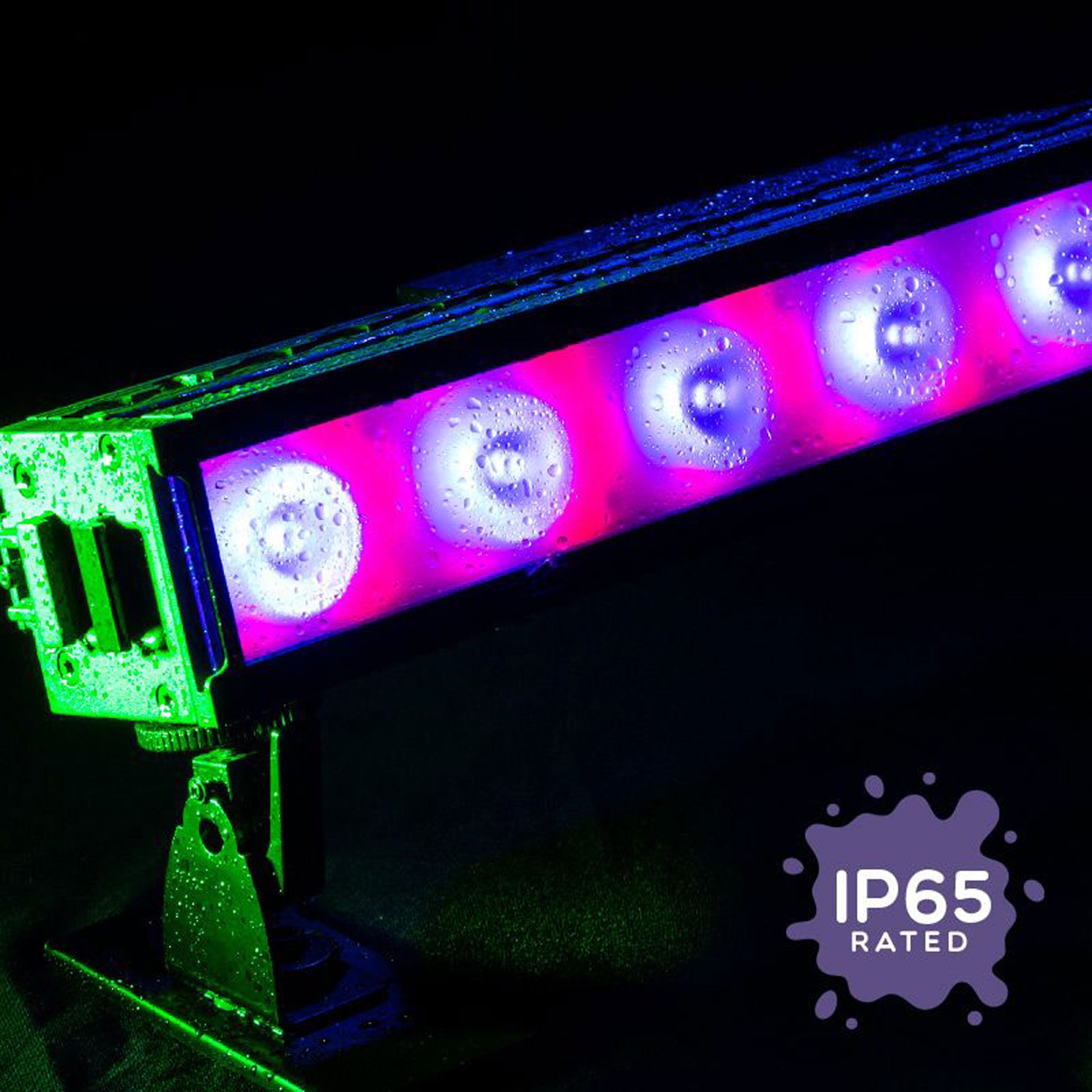 American DJ ElectraPix Bar 8 IP65 Outdoor-Rated Battery-Powered RGBAL+UV LED Linear Bar Fixture