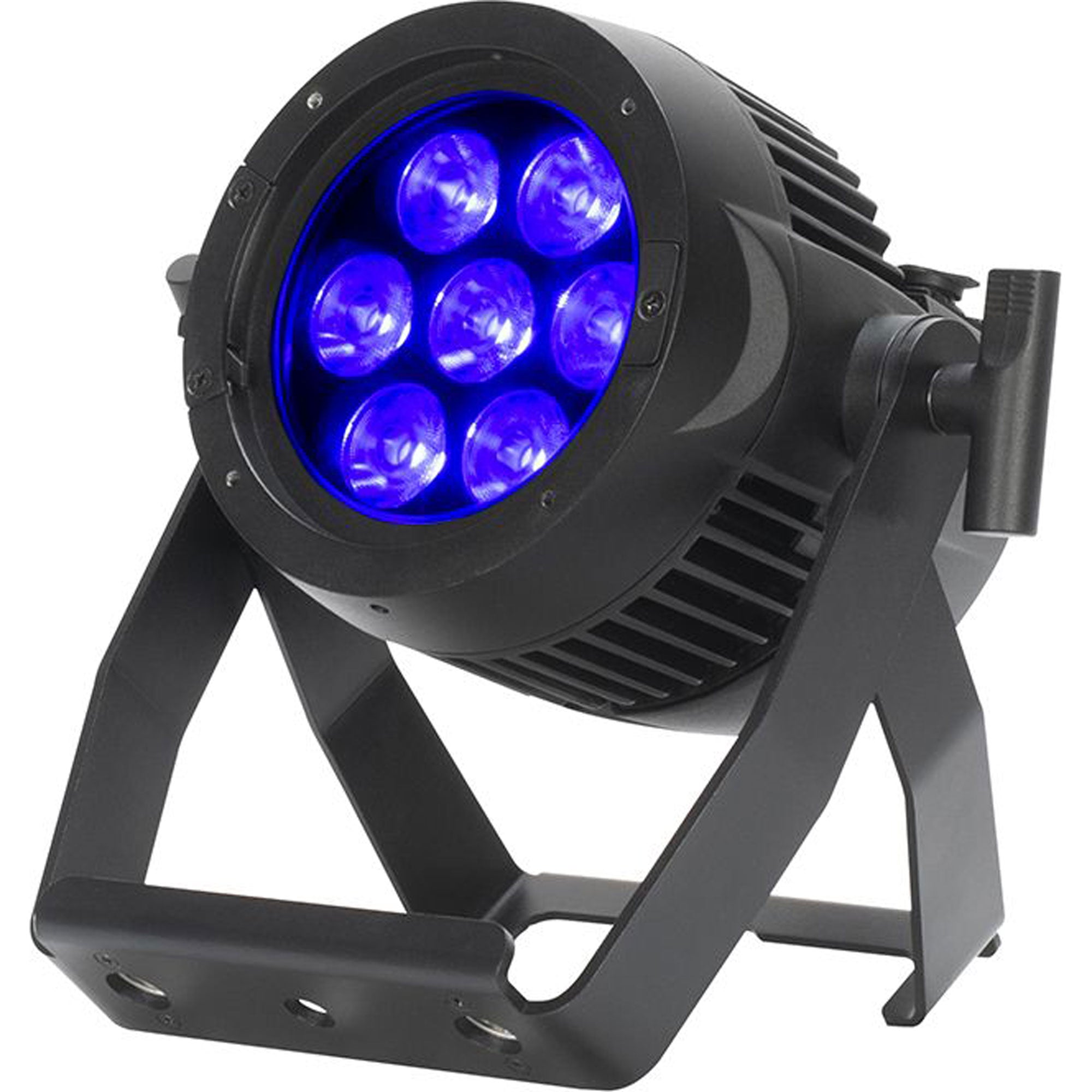 American DJ Encore LP7IP Heavy-Duty IP65 Outdoor Rated Par with 7 x 20 Watt Quad LEDs (RGBL)