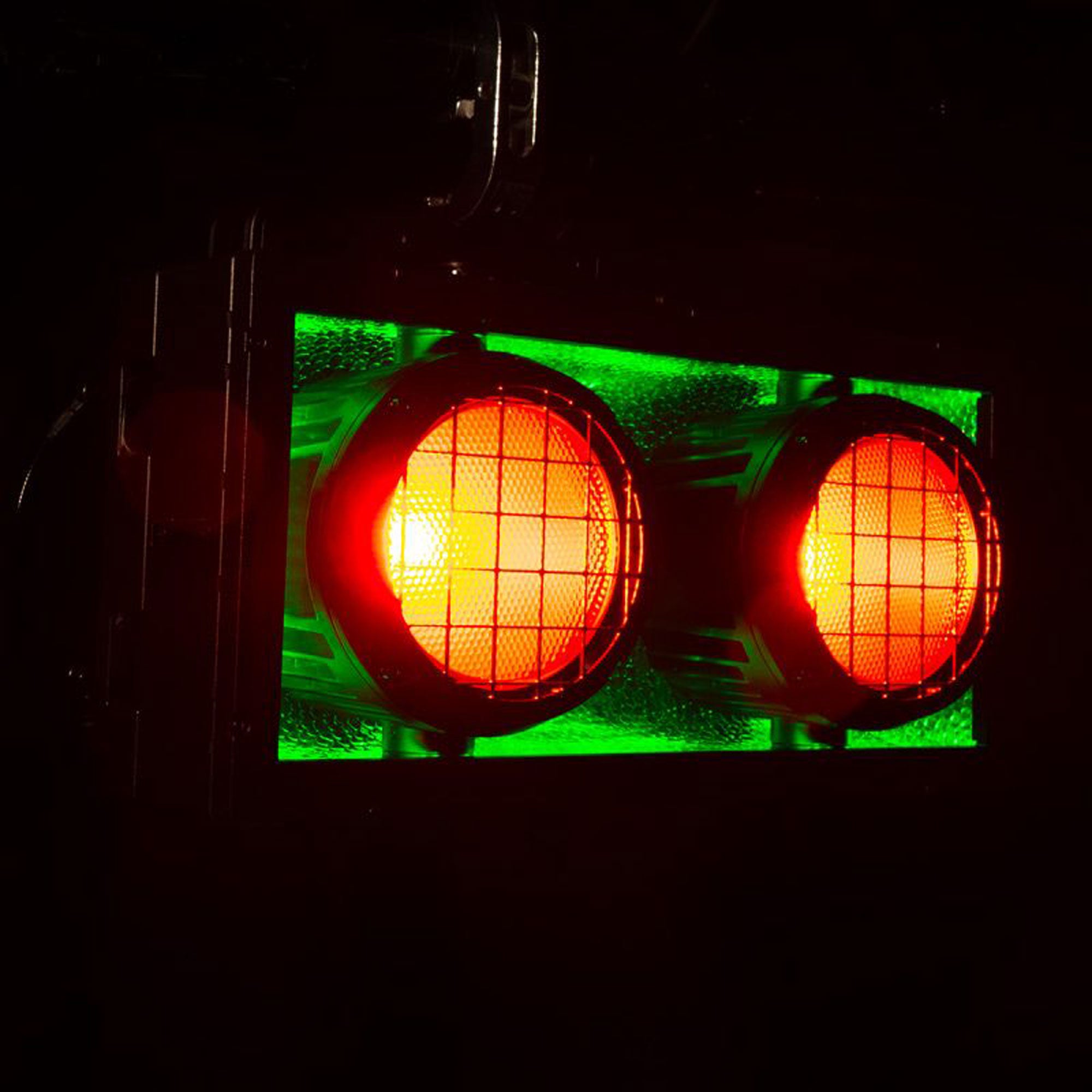 American DJ Encore DBX RGBAW LED Dual-Lens Blinder/Strobe Light Fixture with Background RGB LEDs