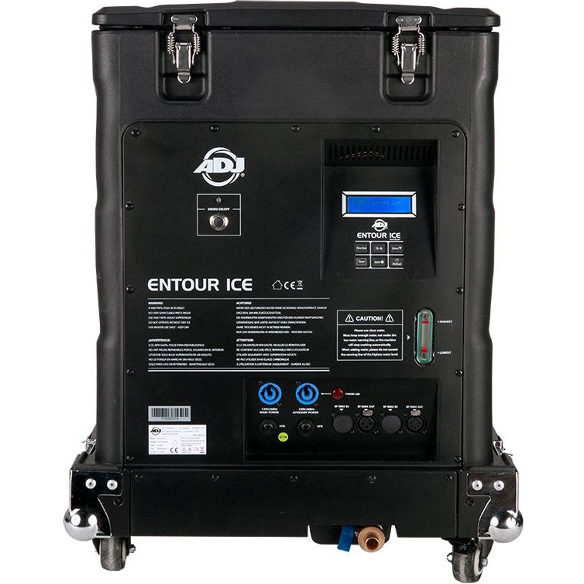 American DJ Entour Ice High Output Tour-Grade Low-Lying Fog Machine Built into Flight Case