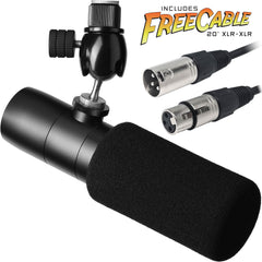 Earthworks ETHOS B Broadcast Condenser Microphone with FREE 20' XLR Cable (Matte Black) Image 1