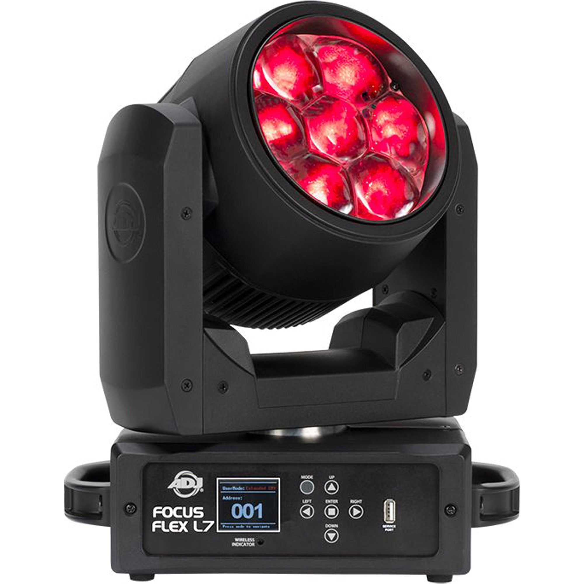 American DJ Focus Flex L7 RGBW LED Moving Head Wash Light Fixture with Pixel Effects