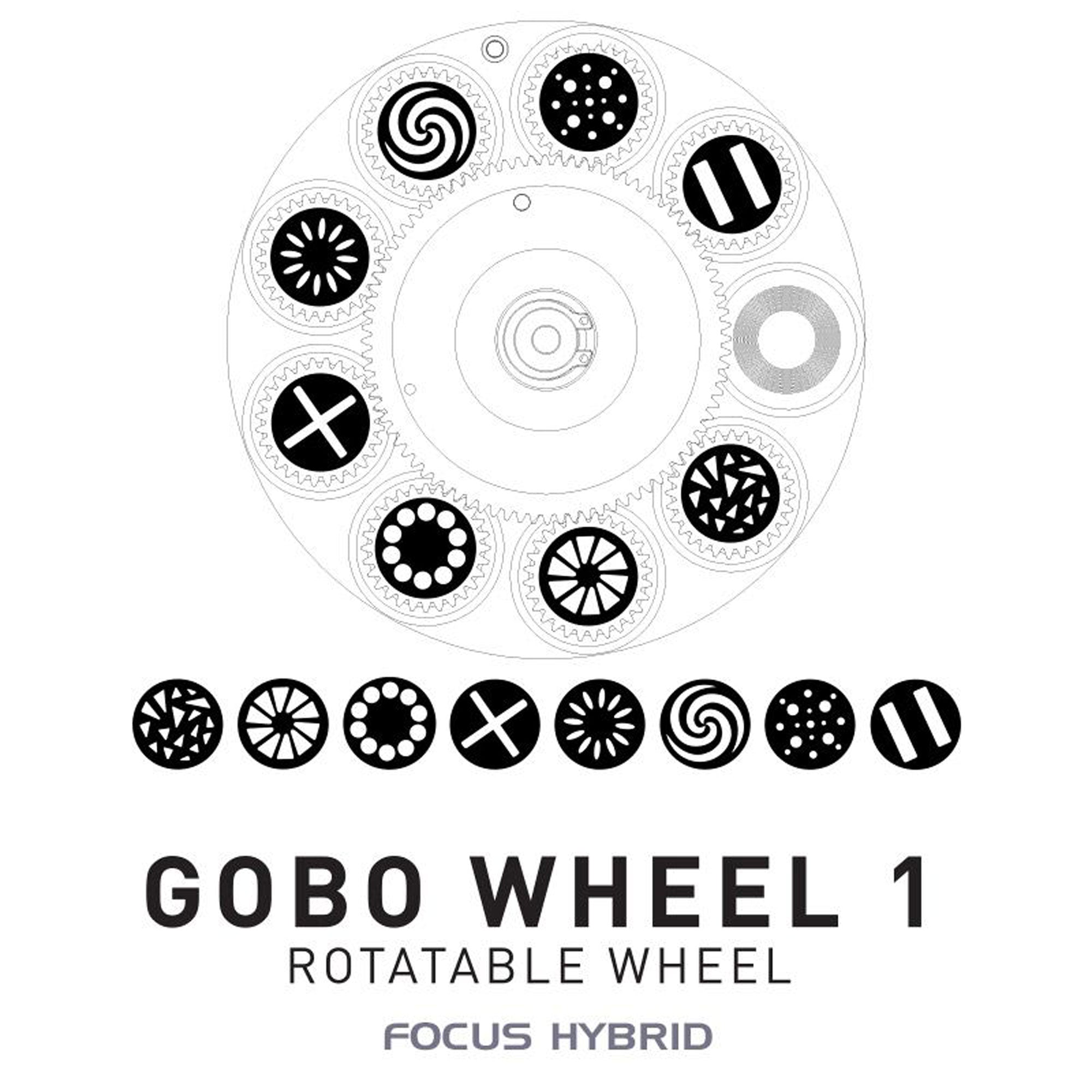 American DJ Focus Hybrid 200W Moving Head LED Spot, Wash, Beam & Gobo Projector with Wired Network