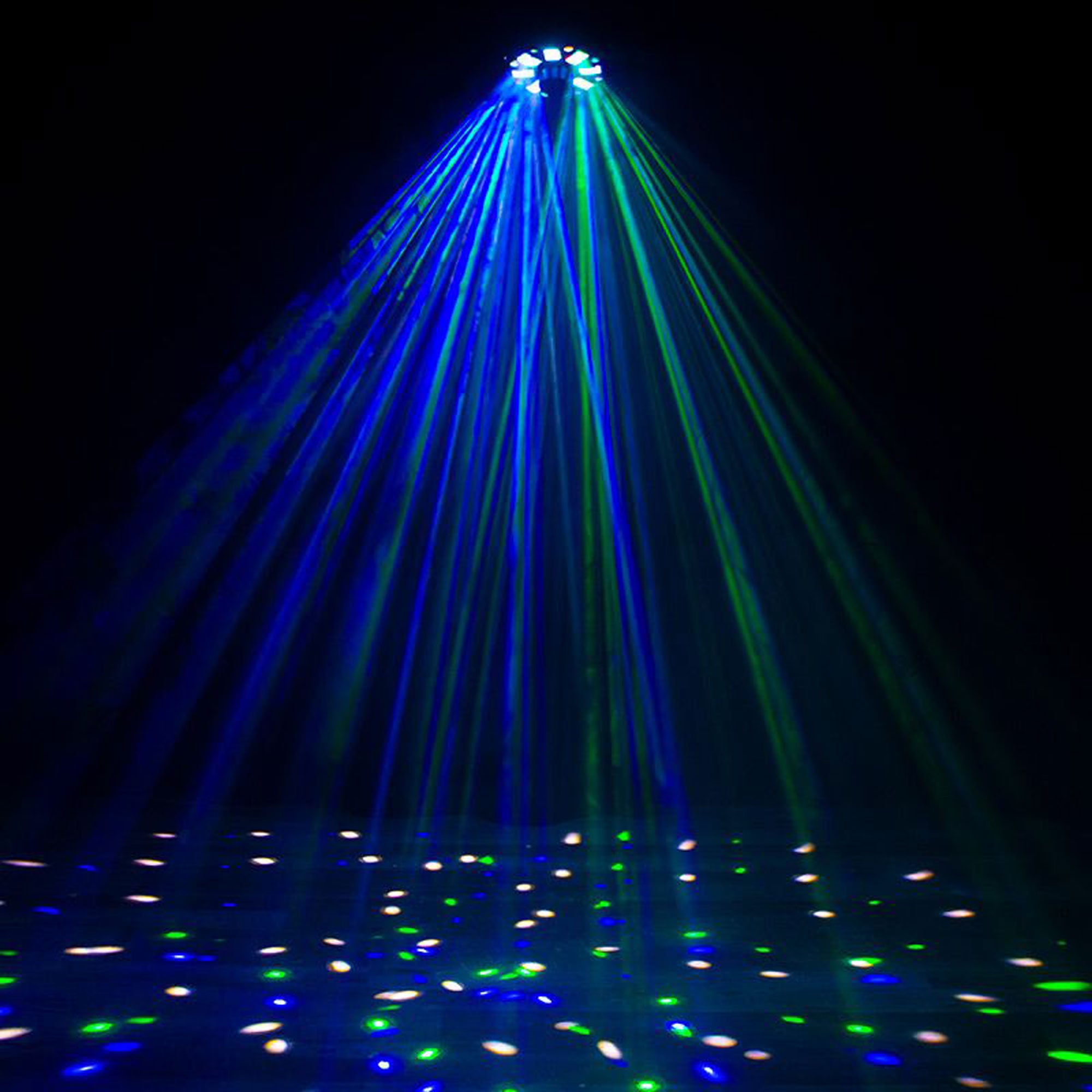 Eliminator Lighting Furious Three RG 3-FX-In-1 Moonflower, Wash, and Laser Light Fixture