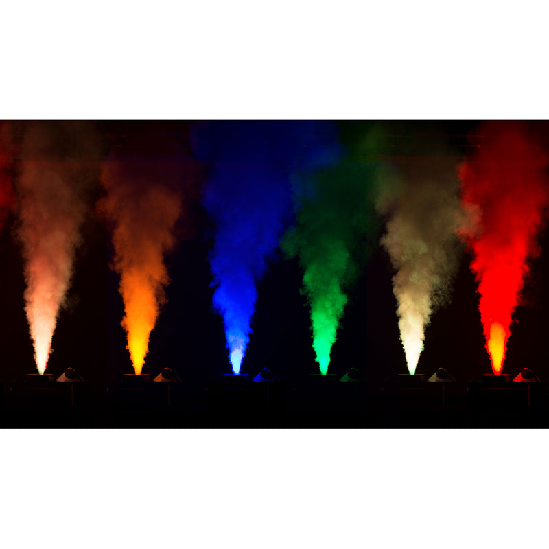 Chauvet DJ Geyser P5 RGBA+UV LED Pyrotechnic-Like Effect Fog Machine with 5 LEDs