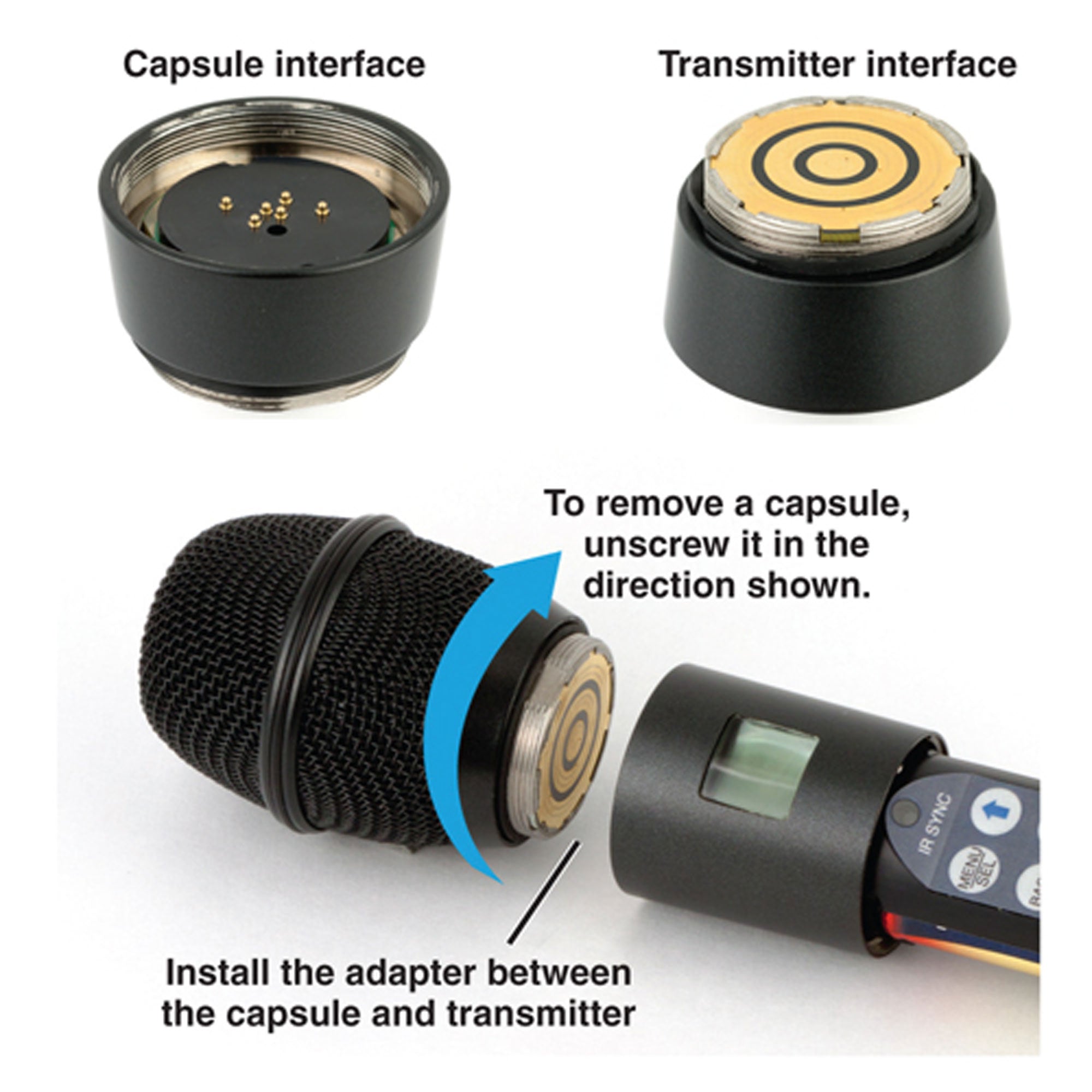 Lectrosonics HH2SEN Adapter for Sennheiser Heads