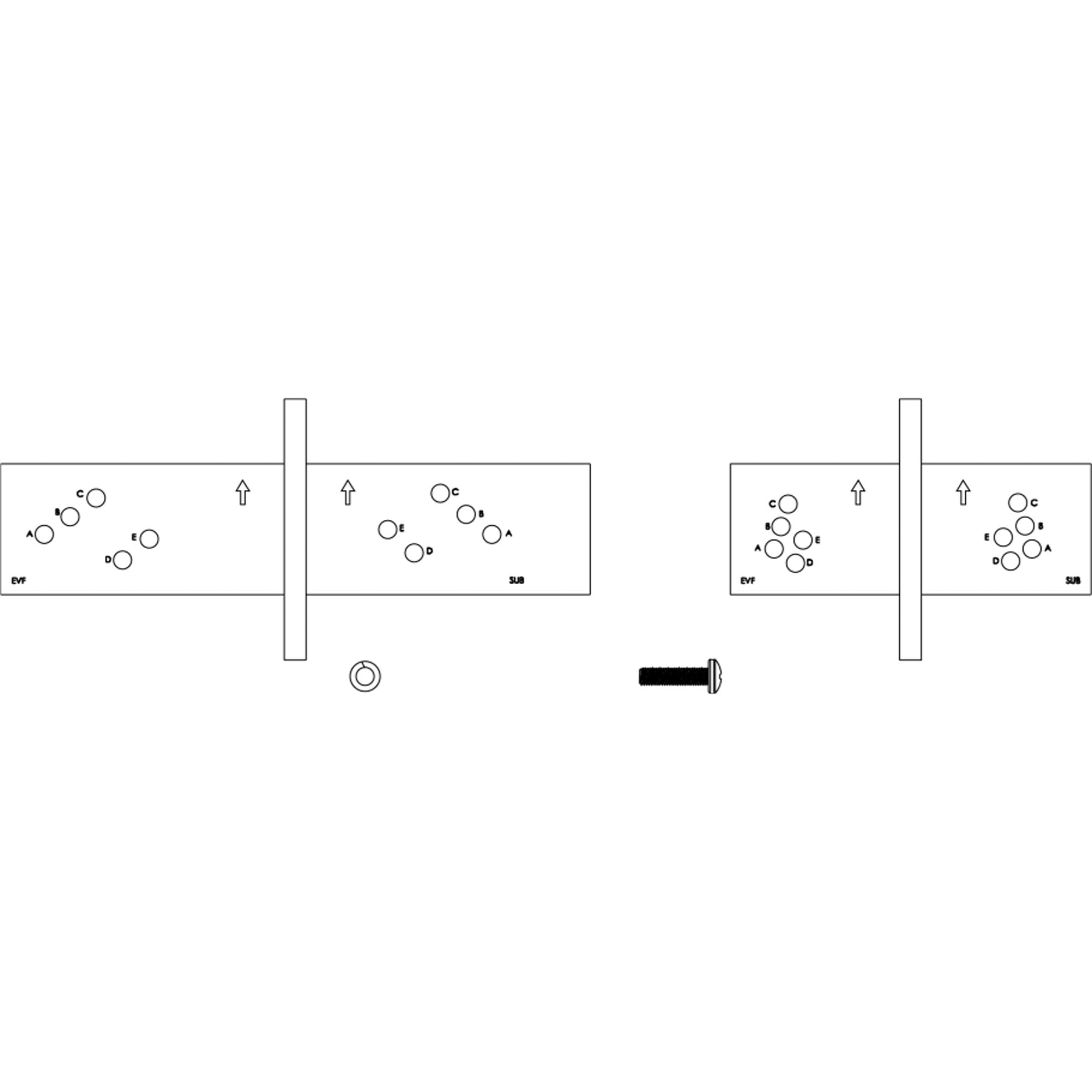 Electro-Voice HRK-2B Horizontal Rigging Kit for EVF to SUB Series (Black)