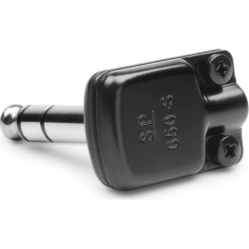 SquarePlug SP650-SBK Compact Pancake Right-Angle 1/4" TRS Stereo Cable Plug (Black)