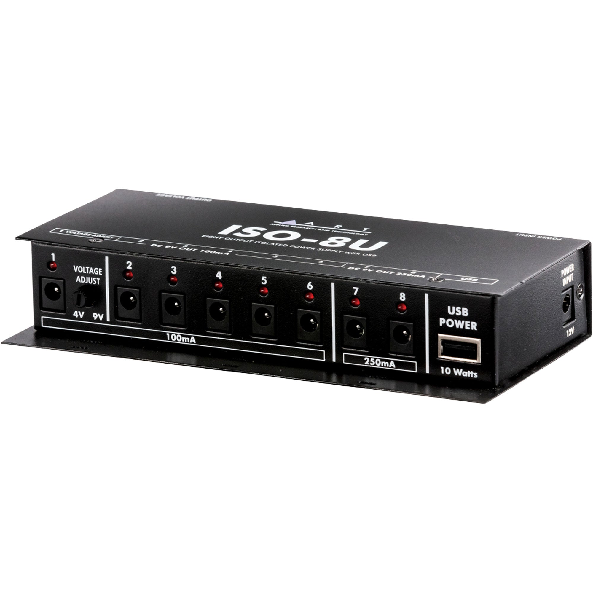 ART ISO-8U 8-Output Isolated DC and USB Power Supply for Pedals