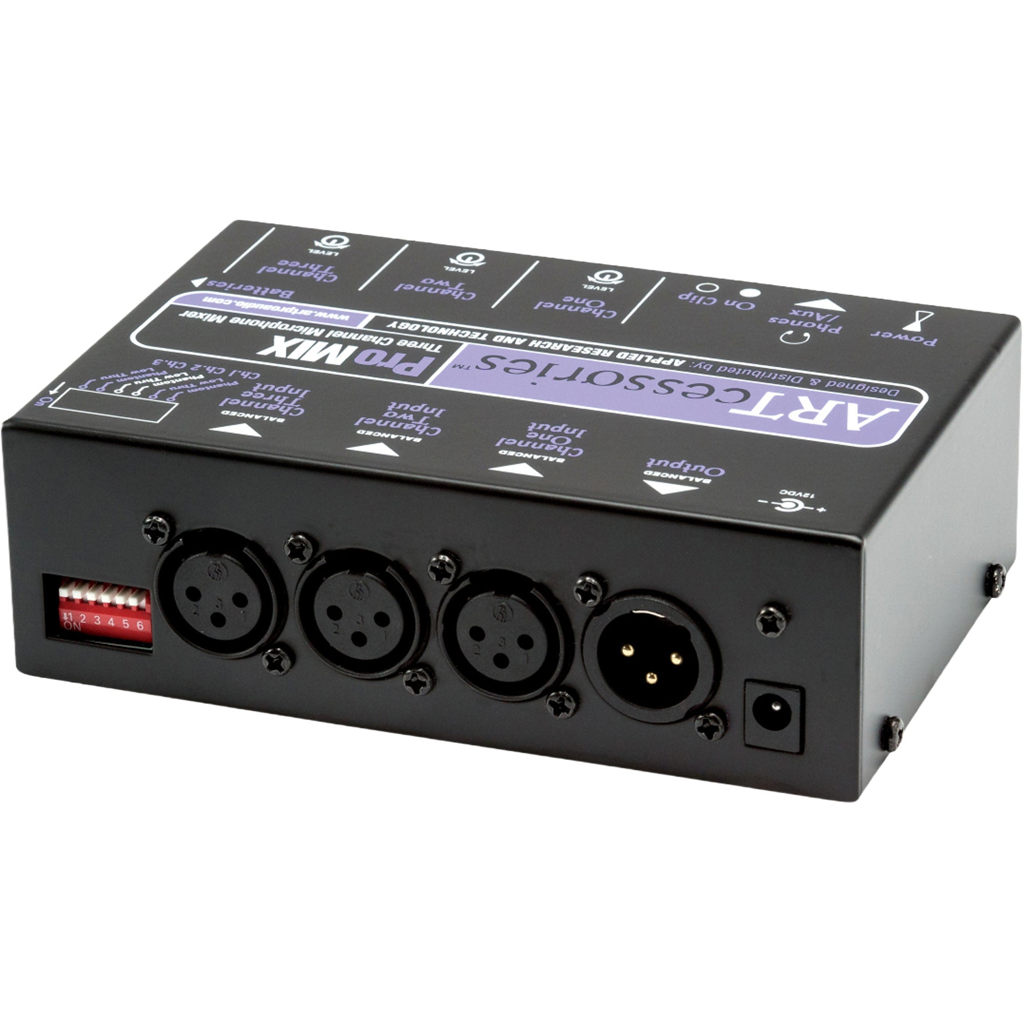ART ProMIX 3-Channel Portable Mono Microphone Submixer