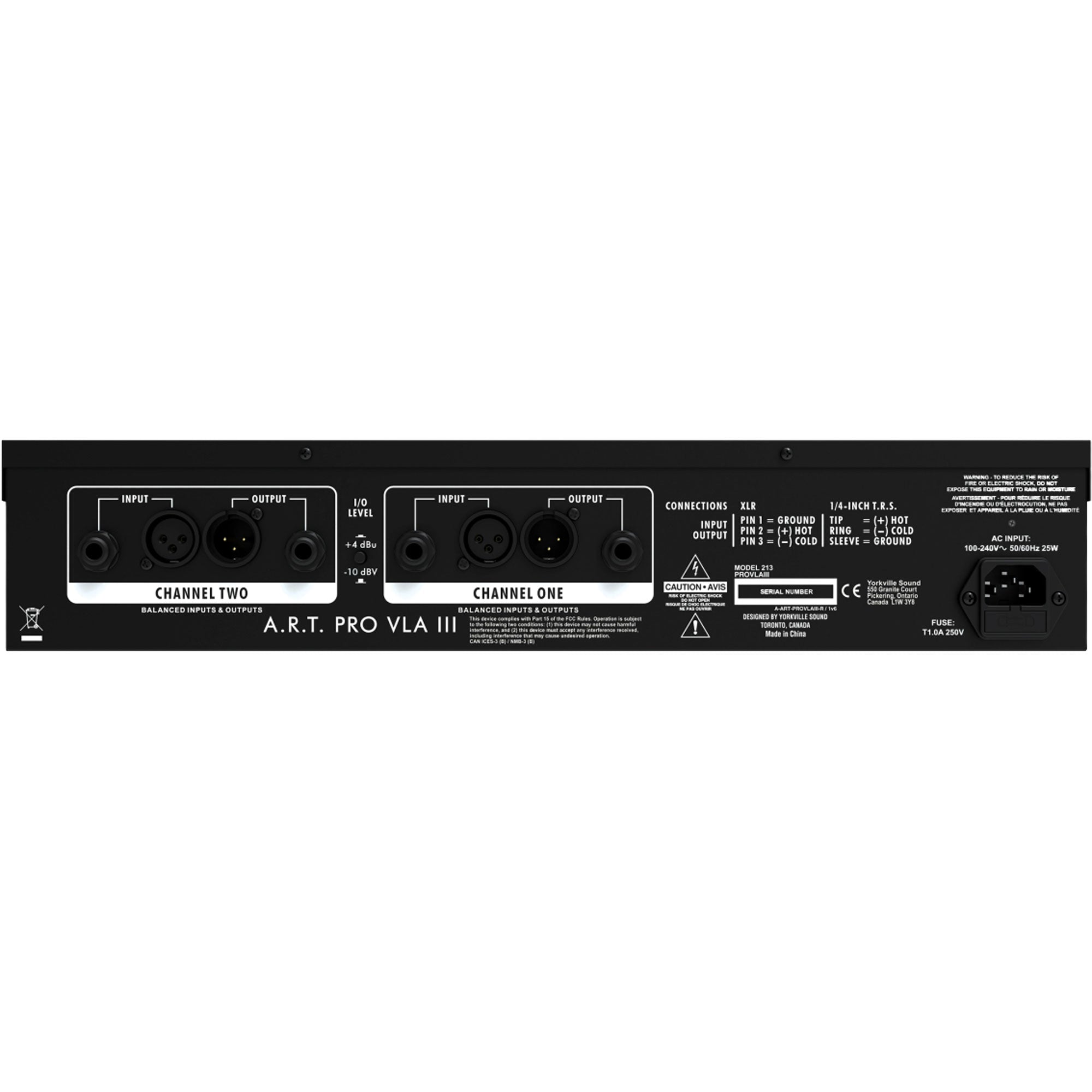 ART Pro VLA III Multivoice Tube/Opto Compressor