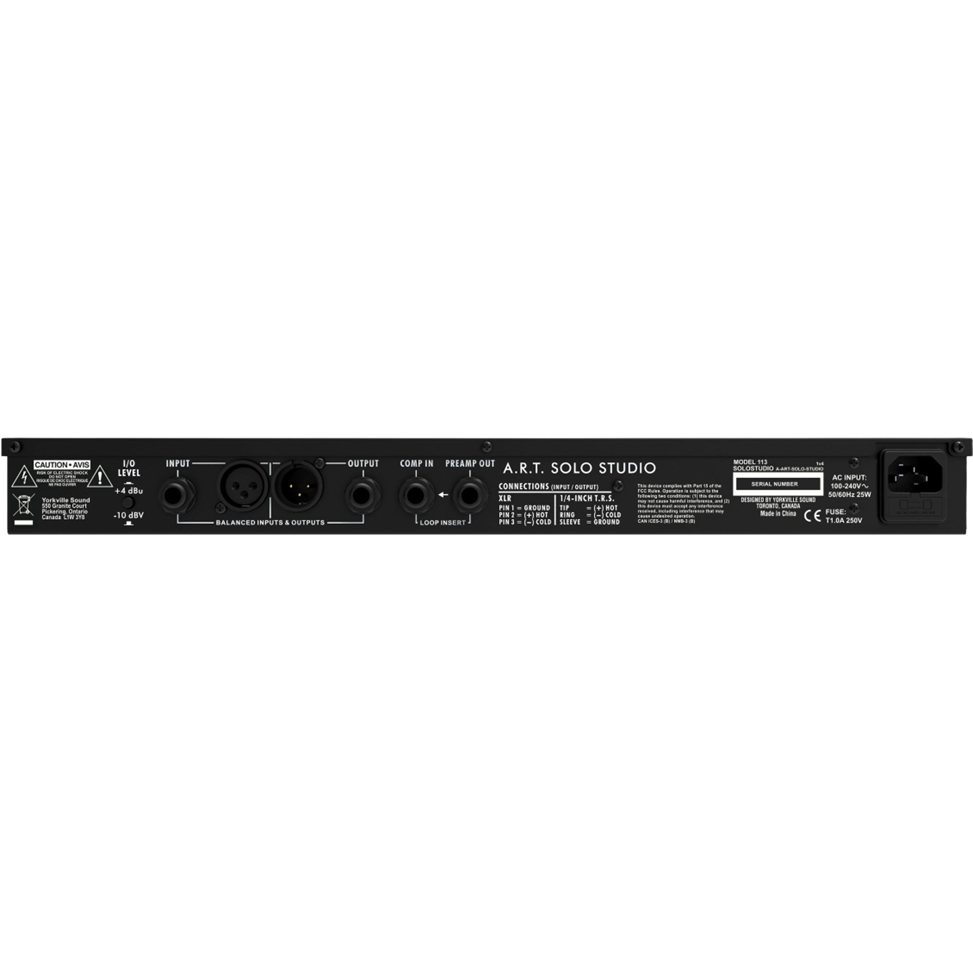 ART Solo Studio Single-Channel Multivoice Channel Strip