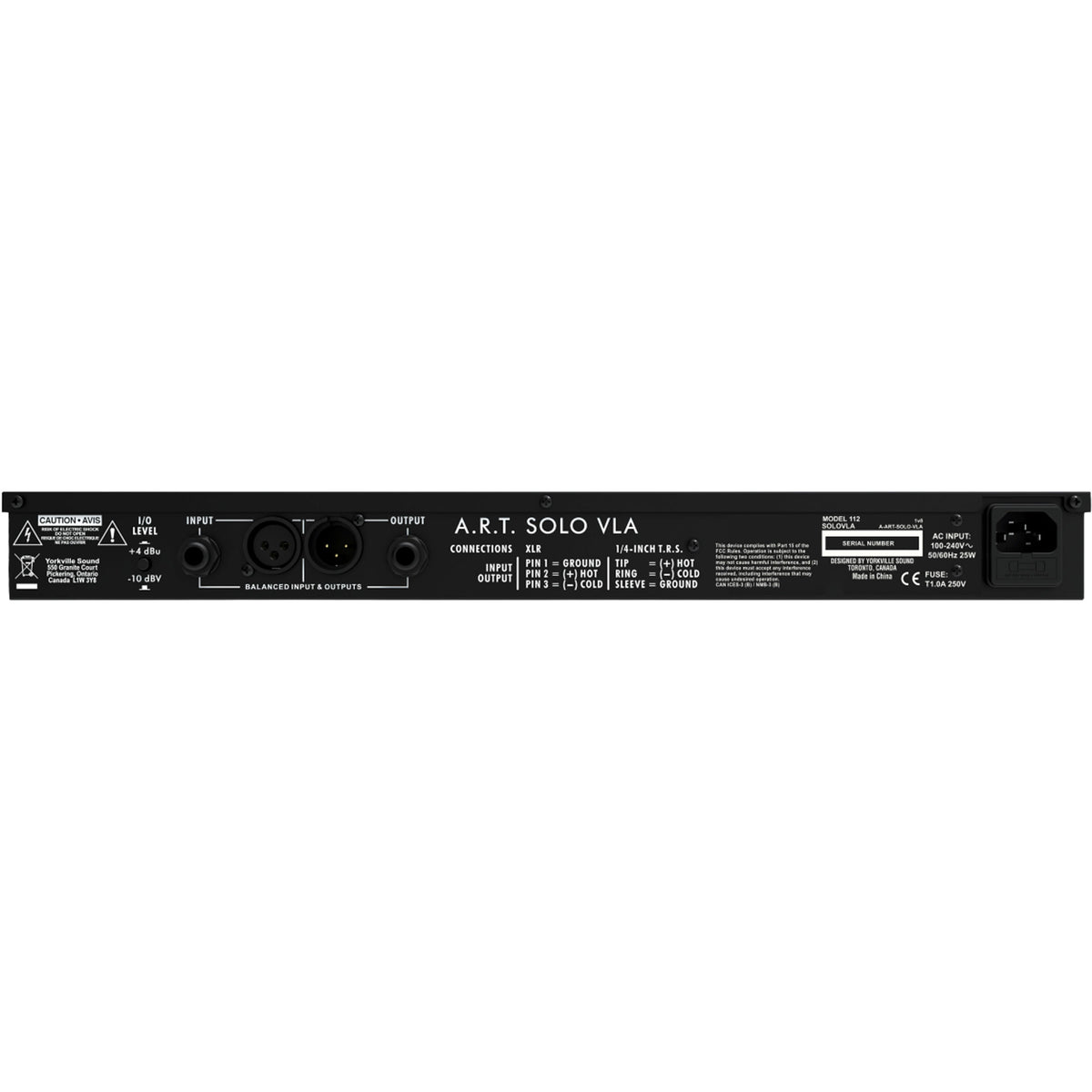 ART Solo VLA Single-Channel Multivoice Compressor