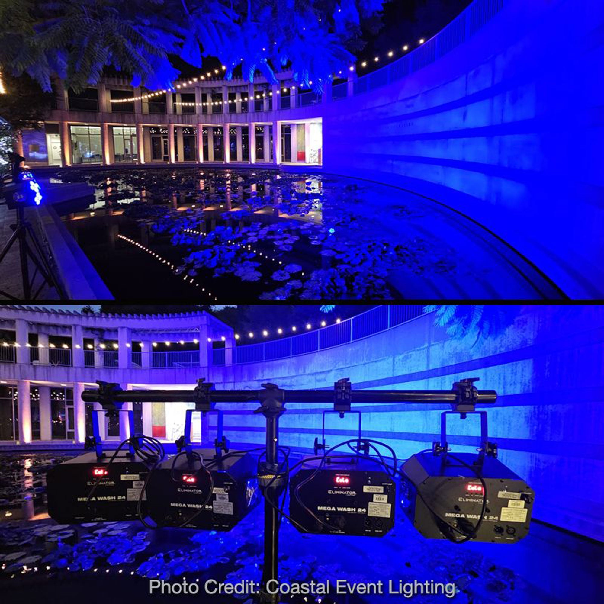 Eliminator Lighting Mega Wash 24 RGBWA+UV LED Wash Light Fixture with Effects