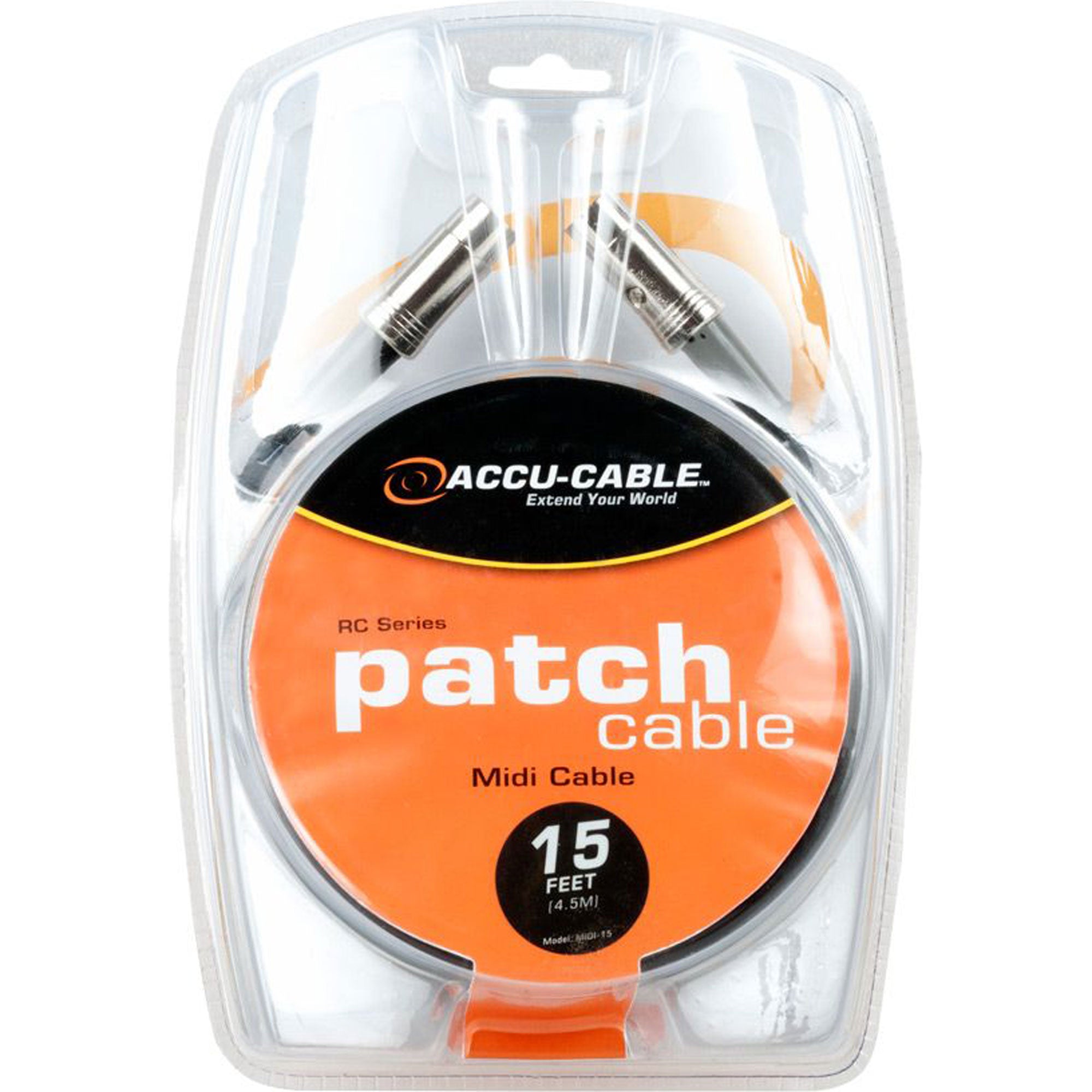 American DJ Accu-Cable MIDI-15 15' MIDI Cable