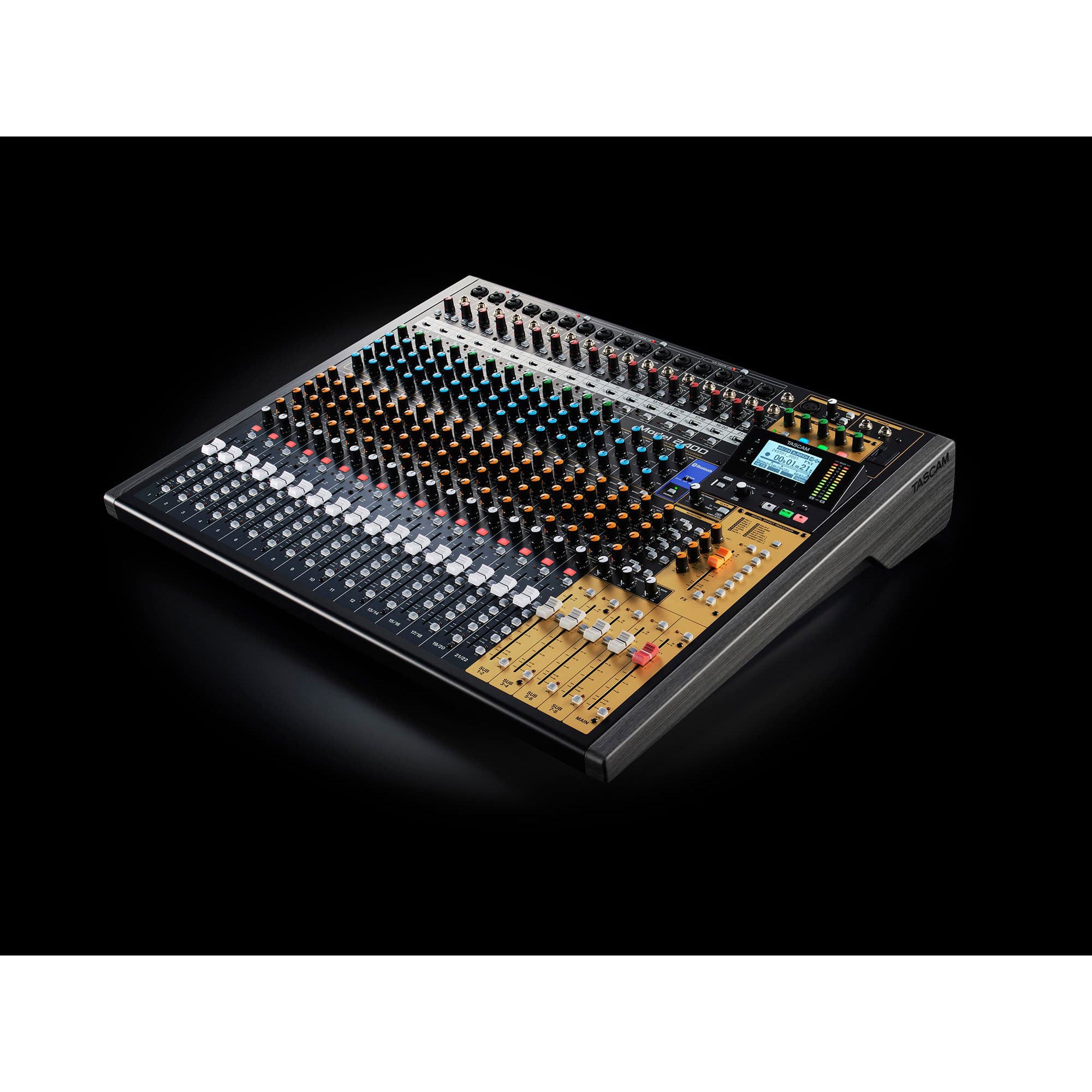 Tascam Model 2400 24-Track Flagship Analog Recording Console & Live Mixer with Audio Interface