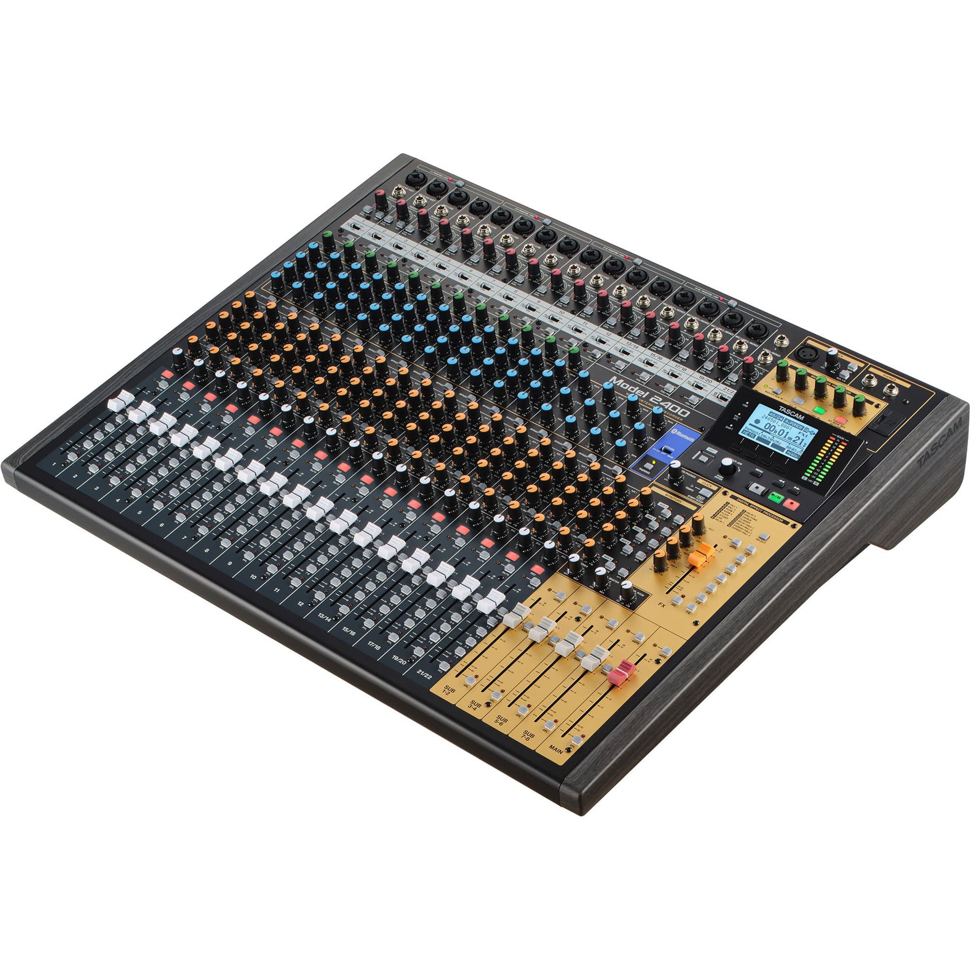 Tascam Model 2400 24-Track Flagship Analog Recording Console & Live Mixer with Audio Interface