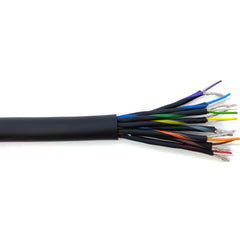 Custom Cable 21 Feet of Canare MS202-8P Black Wire Image 1