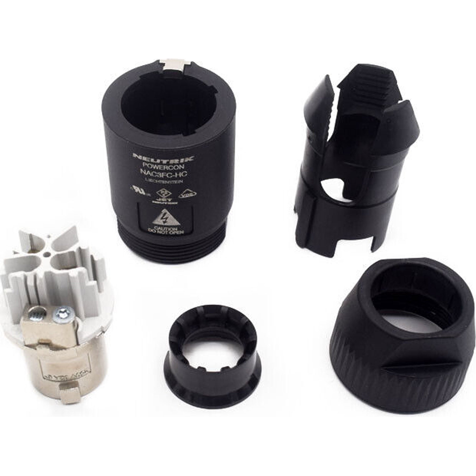 Neutrik NAC3FC-HC powerCON 32 Amp High Current Cable Connector (Black, Box of 25)